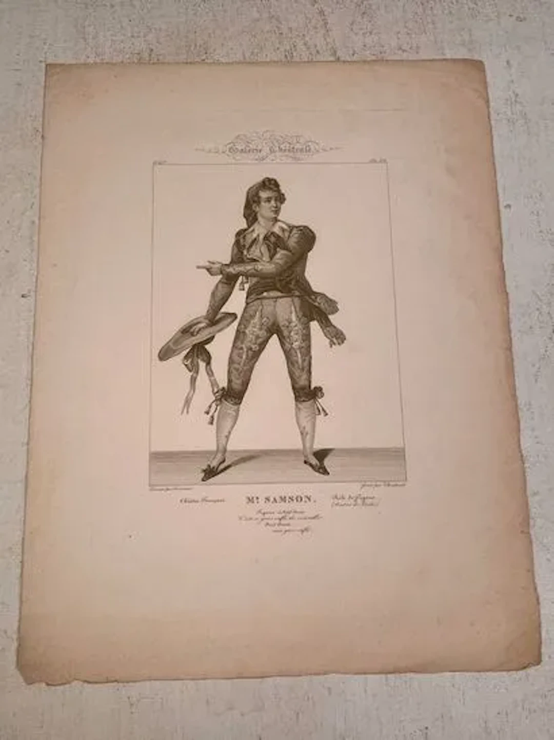 GALERIE THÉÂTRALE — SAMSON AS FIGARO - Lot 112