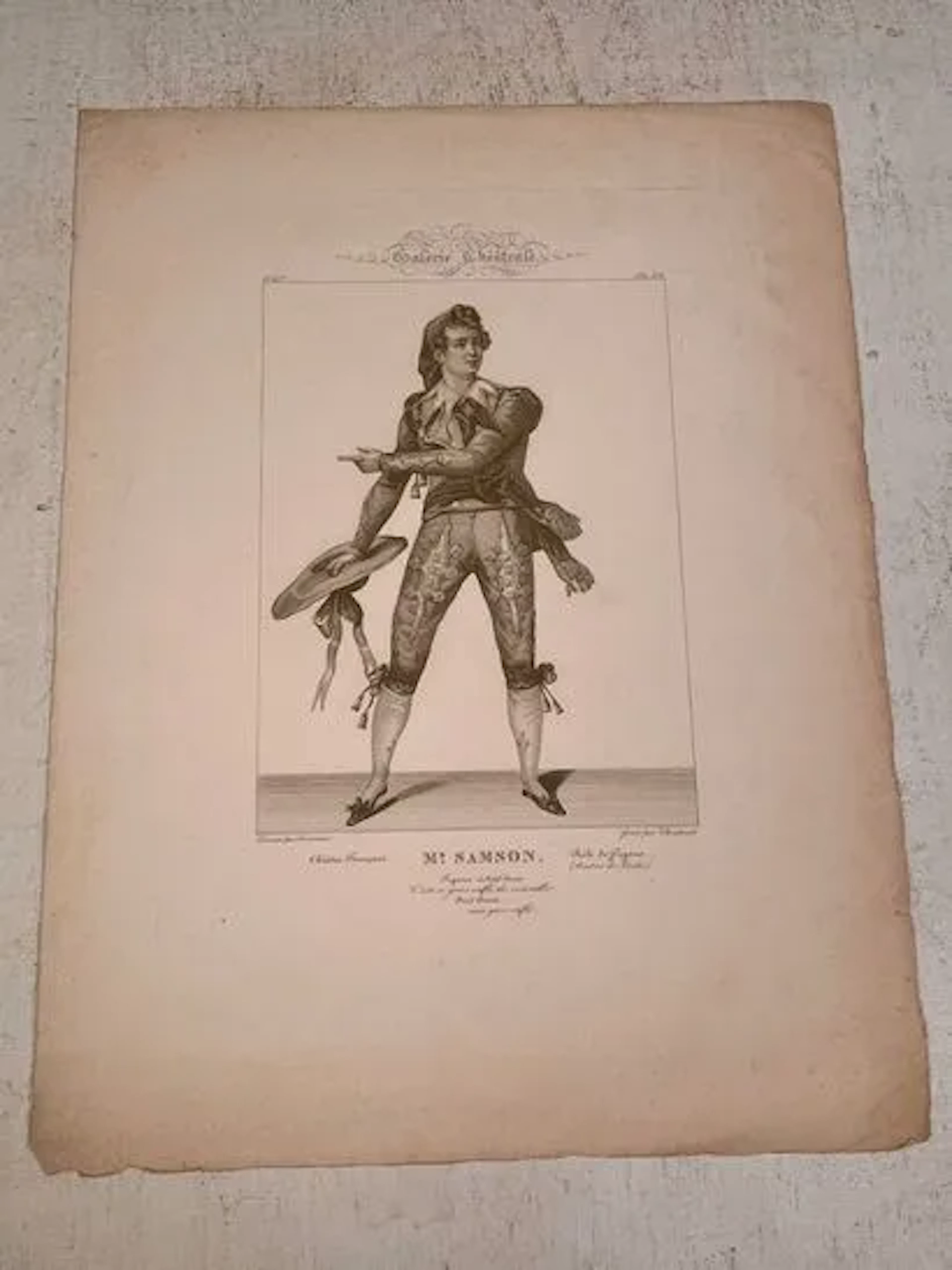 GALERIE THÉÂTRALE — SAMSON AS FIGARO - Lot 112