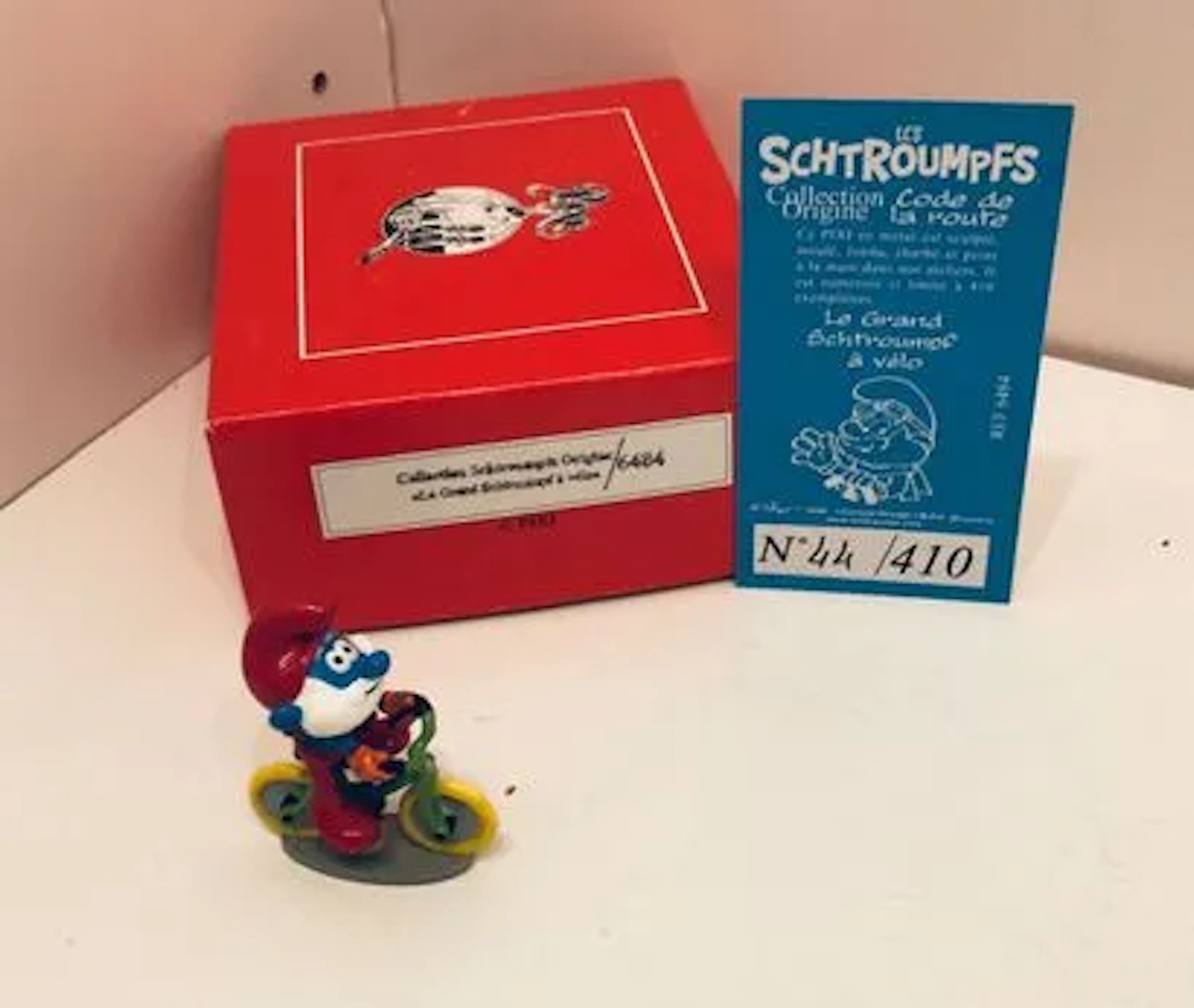 6484 Pixi Peyo - The Smurfs Origine: Papa Smurf on a bike - - Lot 203