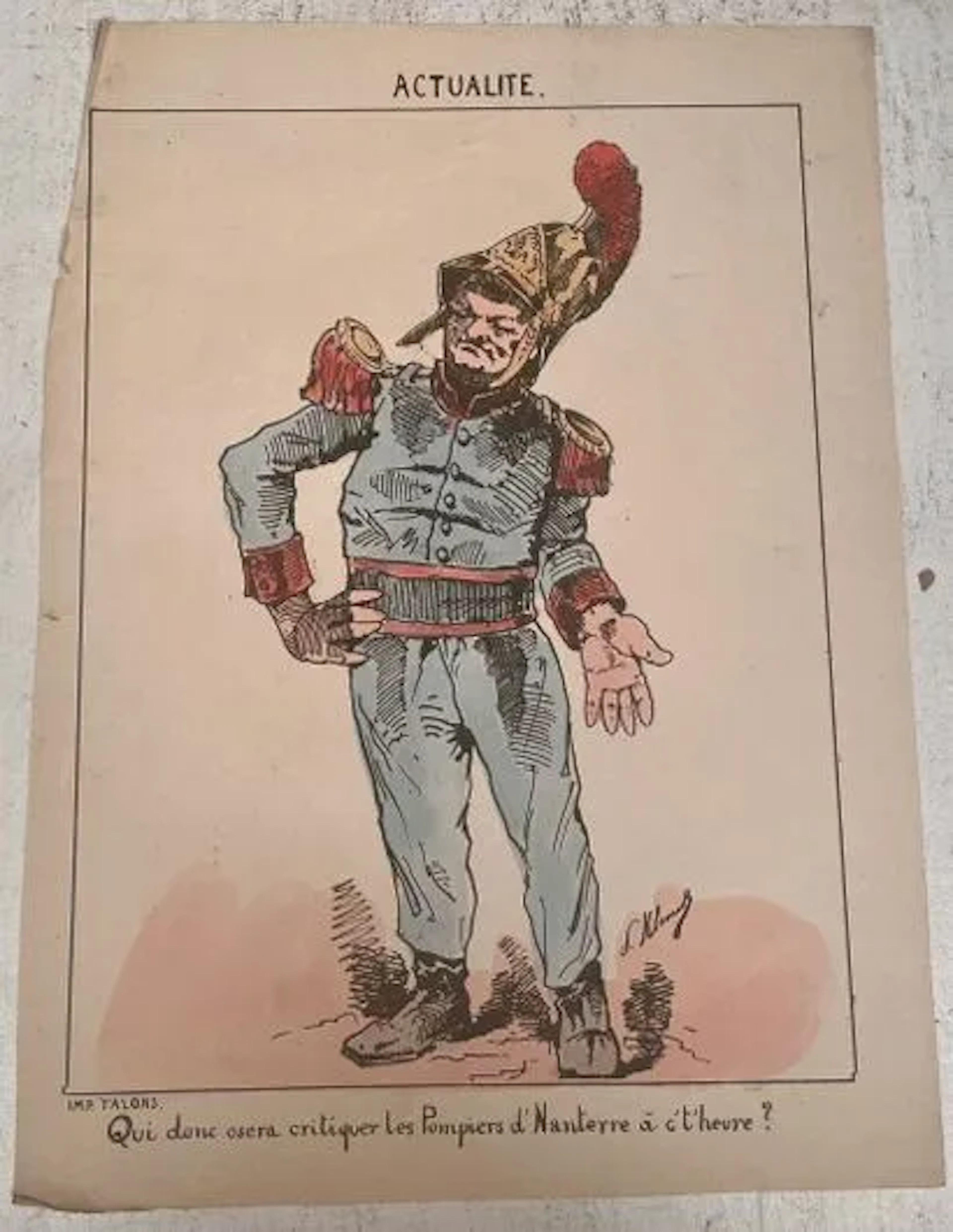LES POMPIERS DE NANTERRE - Lot 230
