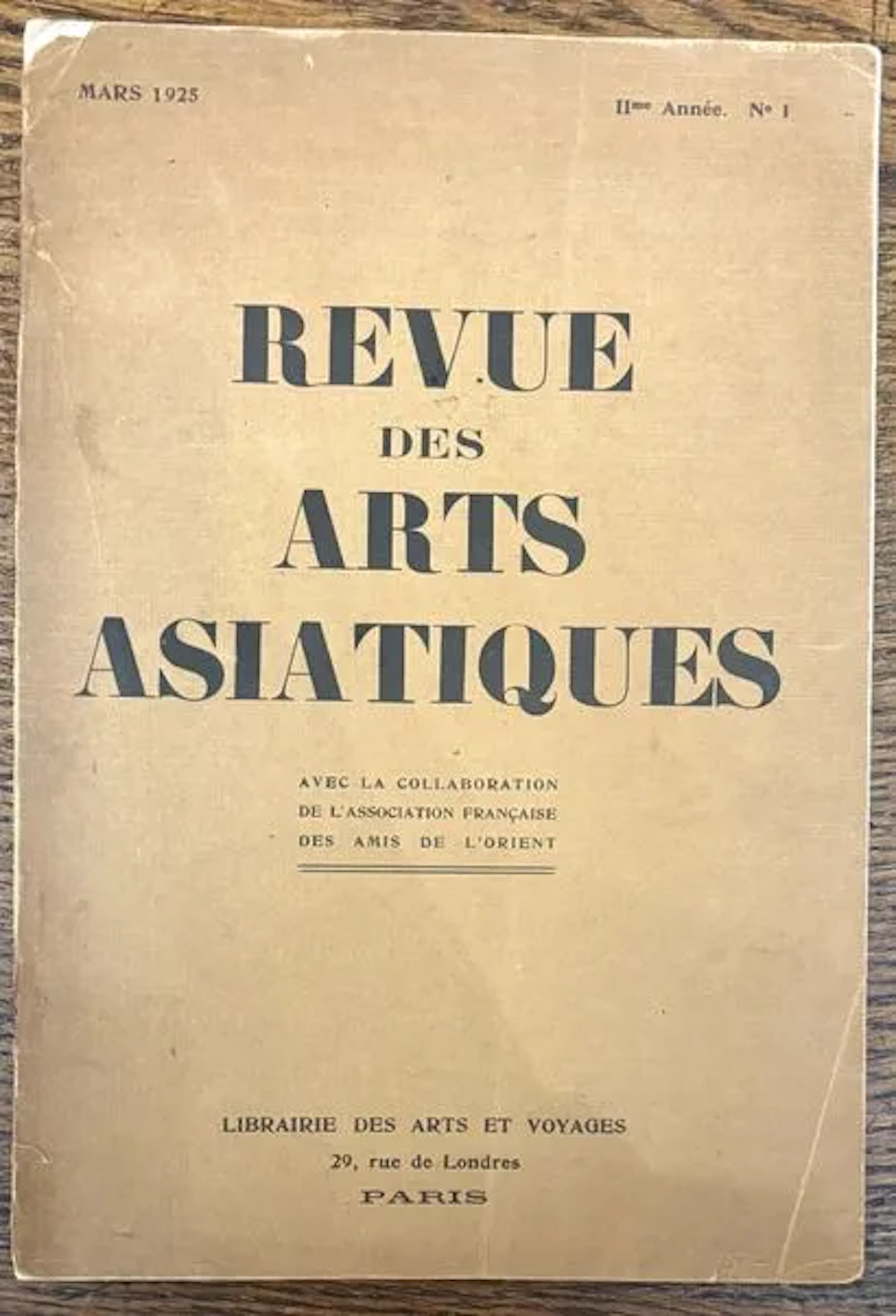 REVUE DES ARTS ASIATIQUES - Lot 263