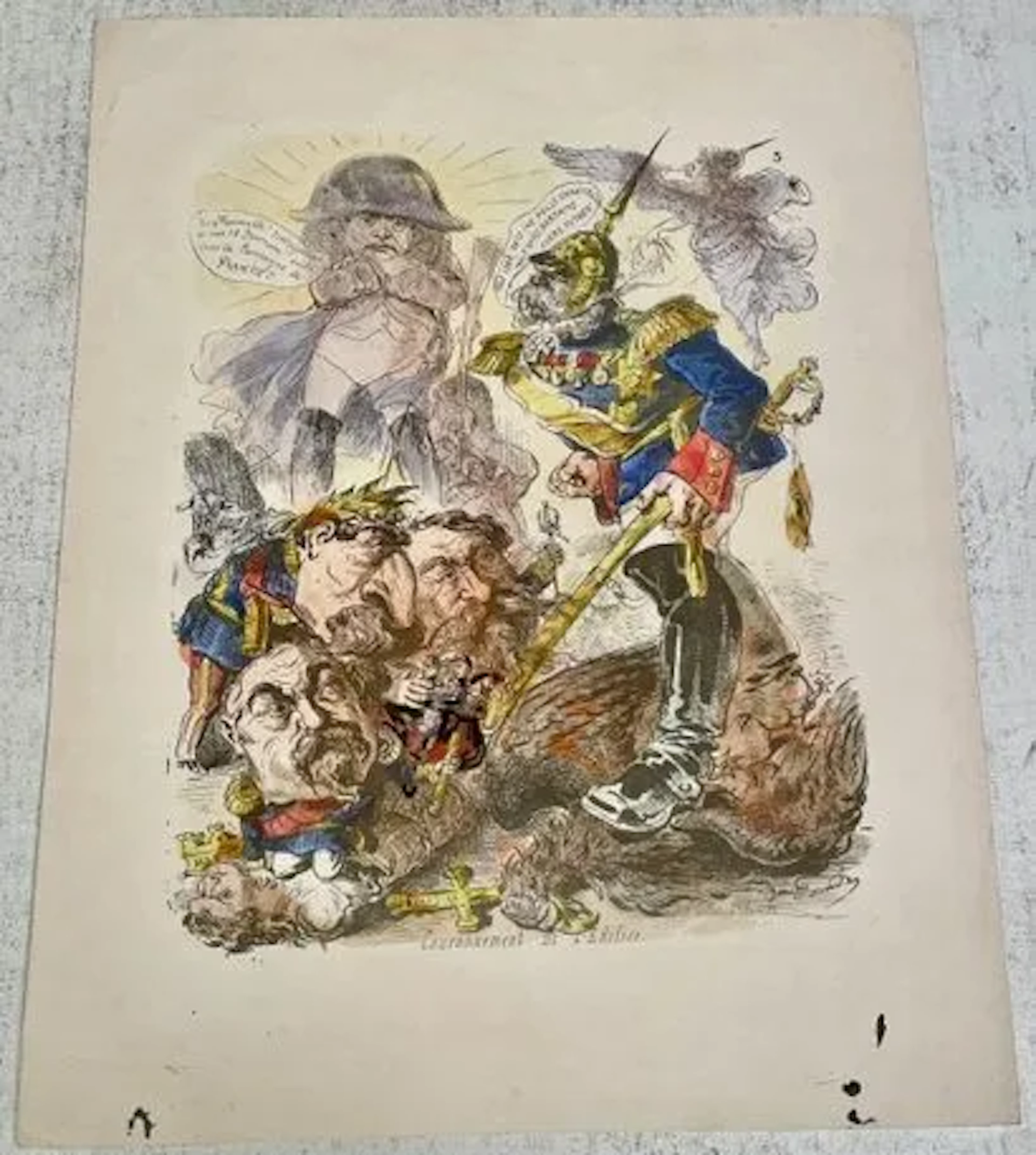 CARICATURE POLITIQUE — « COURONNEMENT DE L'ÉDIFICE » - Lot 75