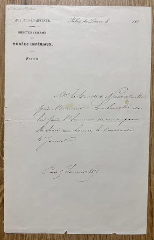 NIEUWERKERKE (Alfred Émilien O'Hara, Count of) (1811–1892). - Lot 268