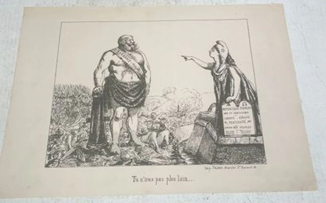 [Political cartoon]. You won’t get any further… - Lot 24
