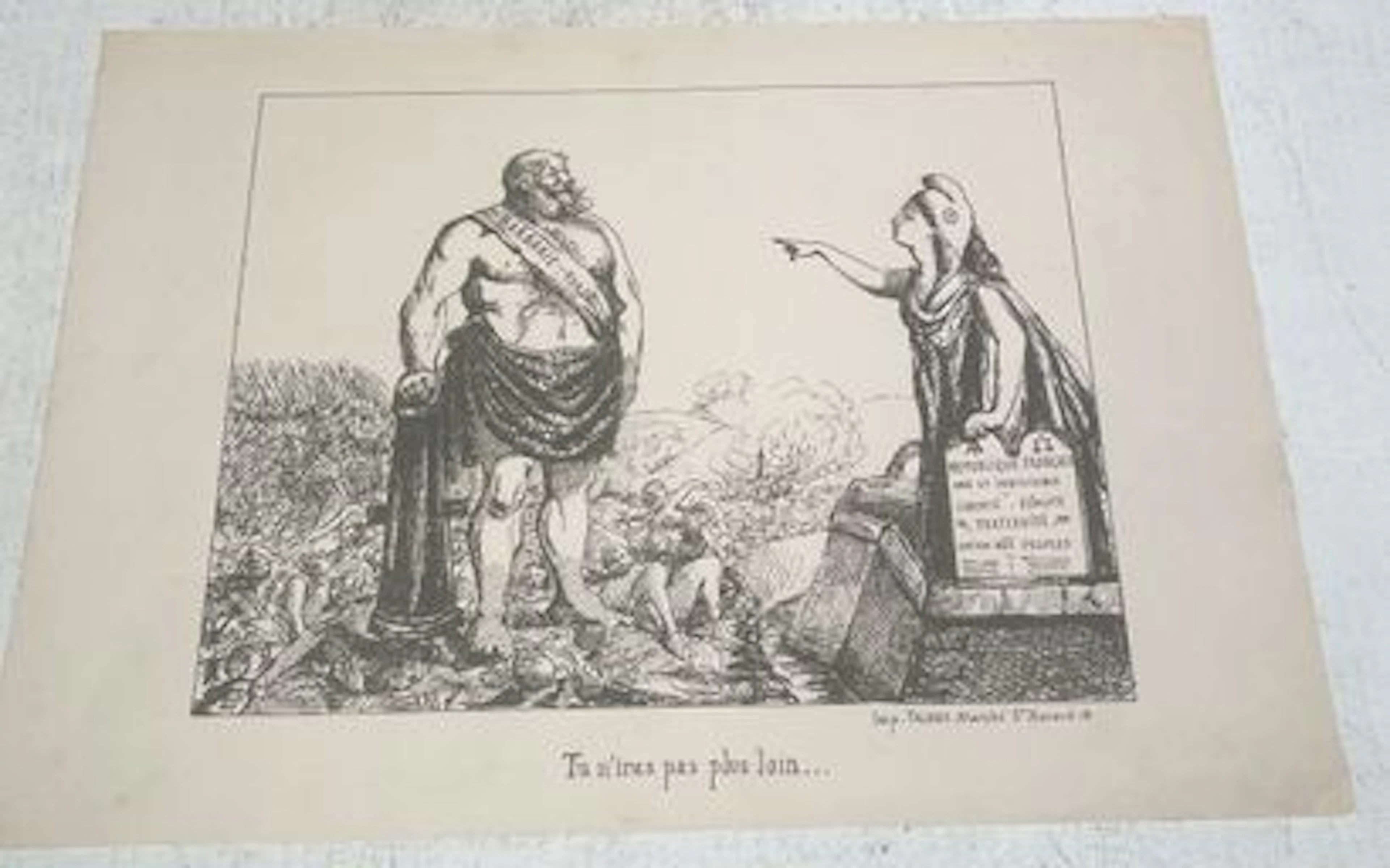[Political cartoon]. You won’t get any further… - Lot 24