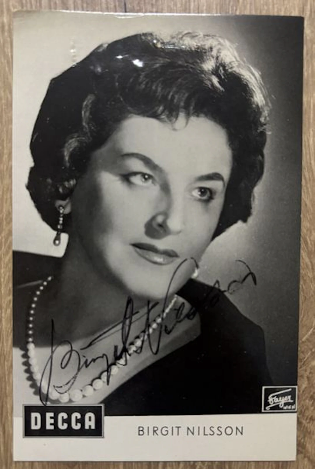 NILSSON (Birgit) (1918–2005). Famous Swedish opera singer, o - Lot 269