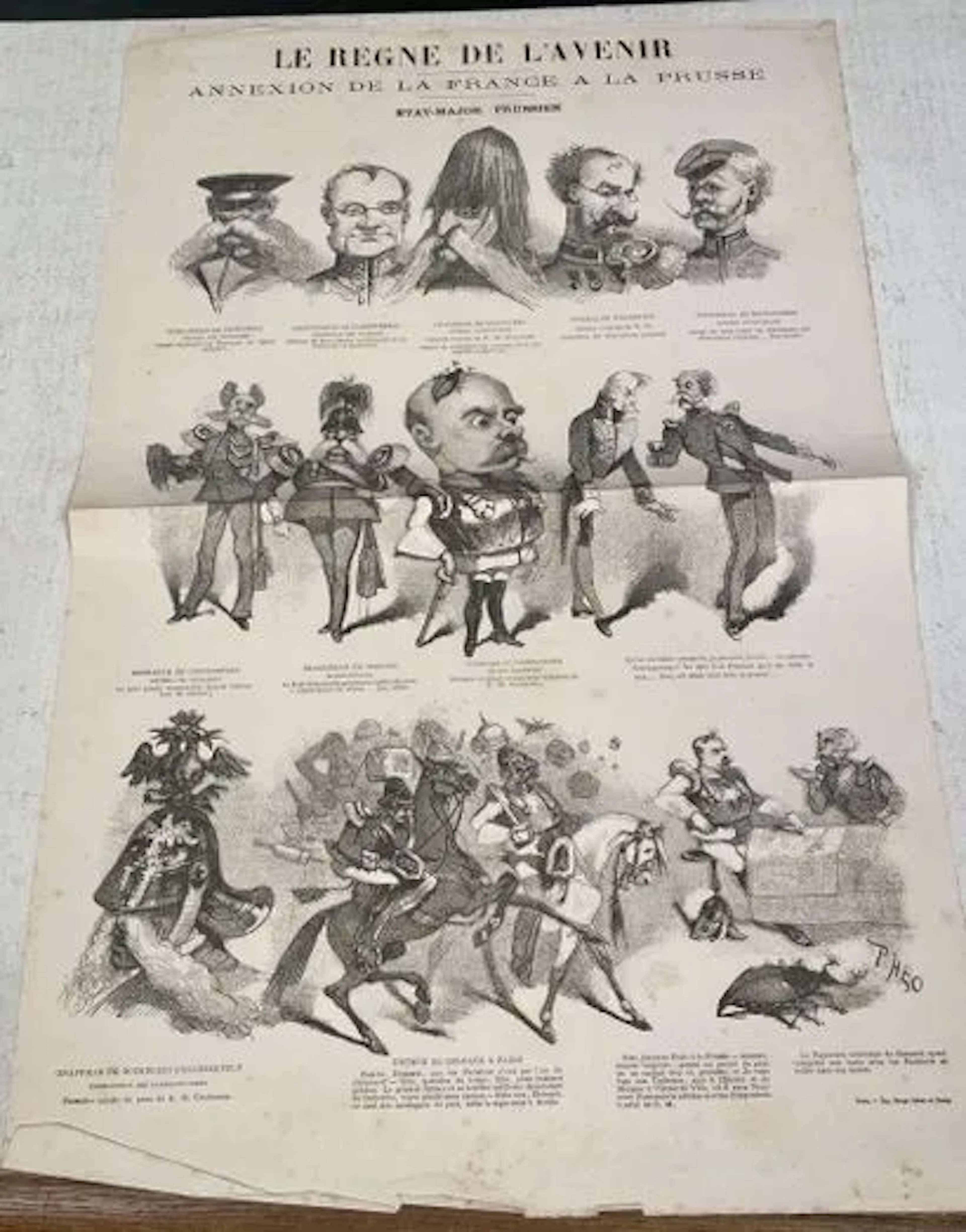 LE RÈGNE DE L'AVENIR. ANNEXION DE LA FRANCE À LA PRUSSE - Lot 211