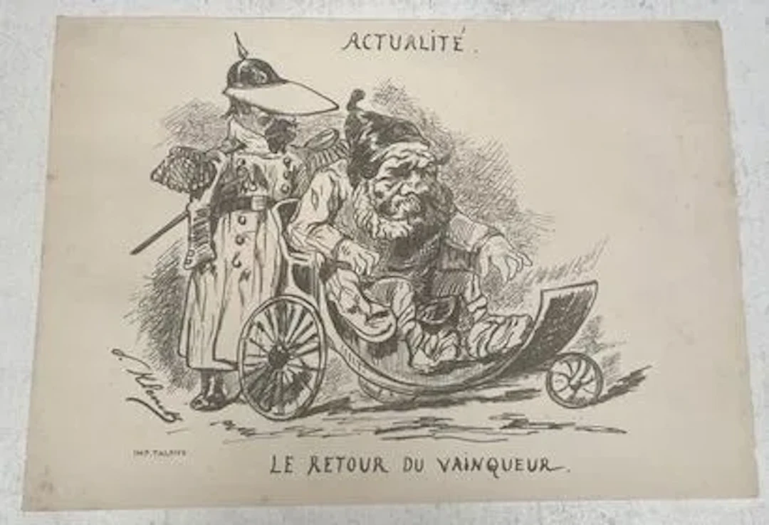 LE RETOUR DU VAINQUEUR... — ÉPREUVE EN NOIR - Lot 216