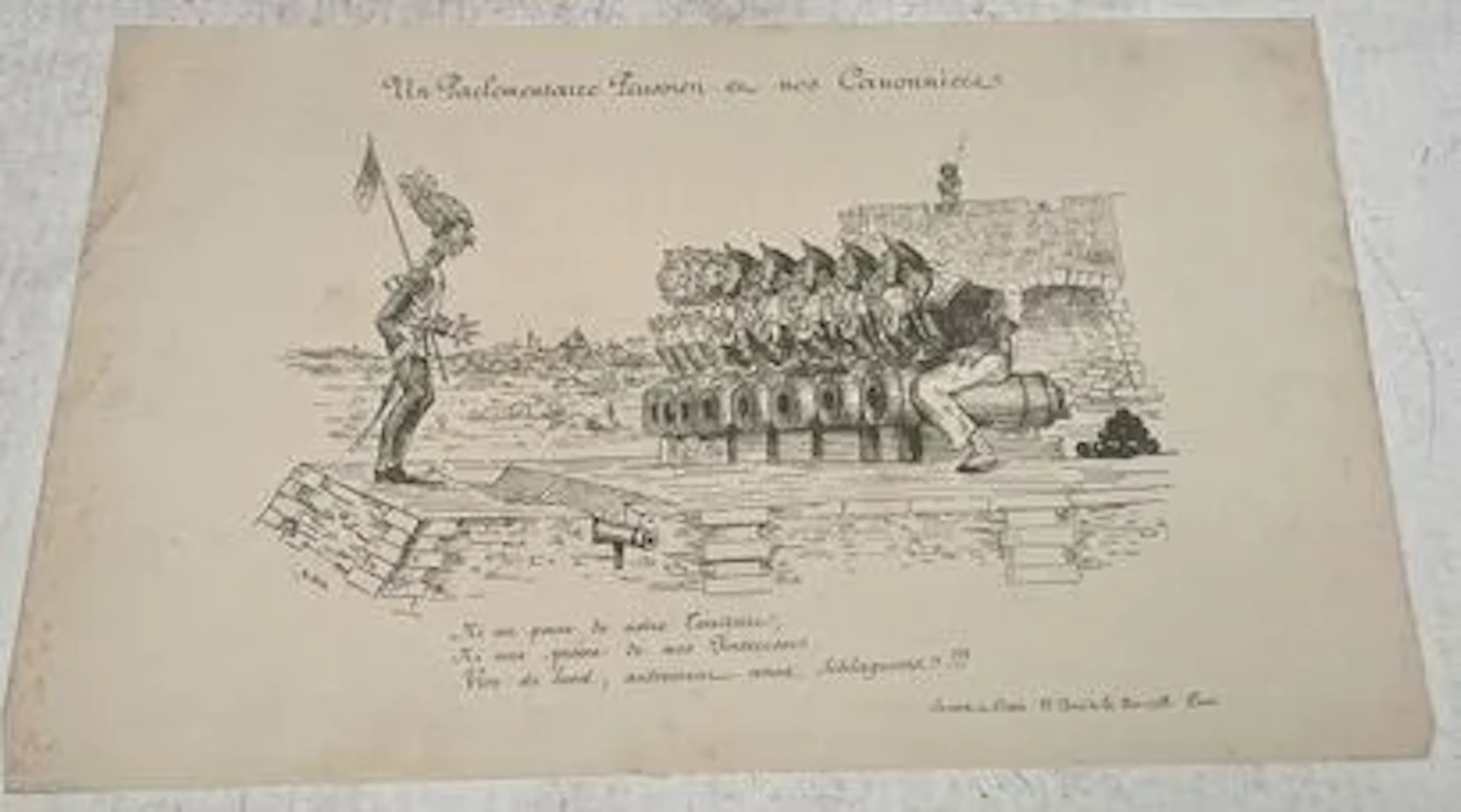 Un Parlementaire prussien et nos canonniers - Lot 286