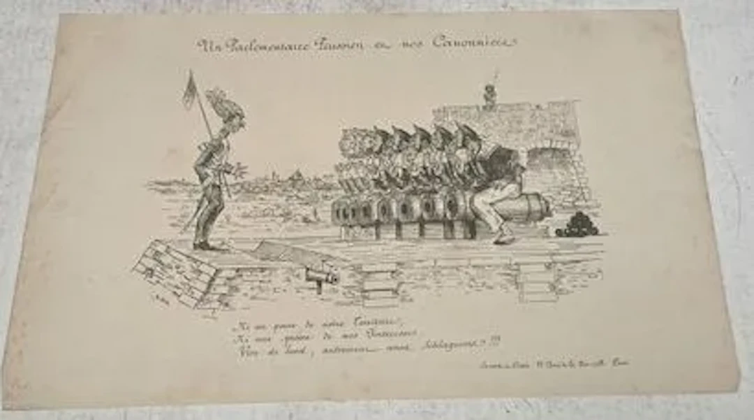 Un Parlementaire prussien et nos canonniers - Lot 286