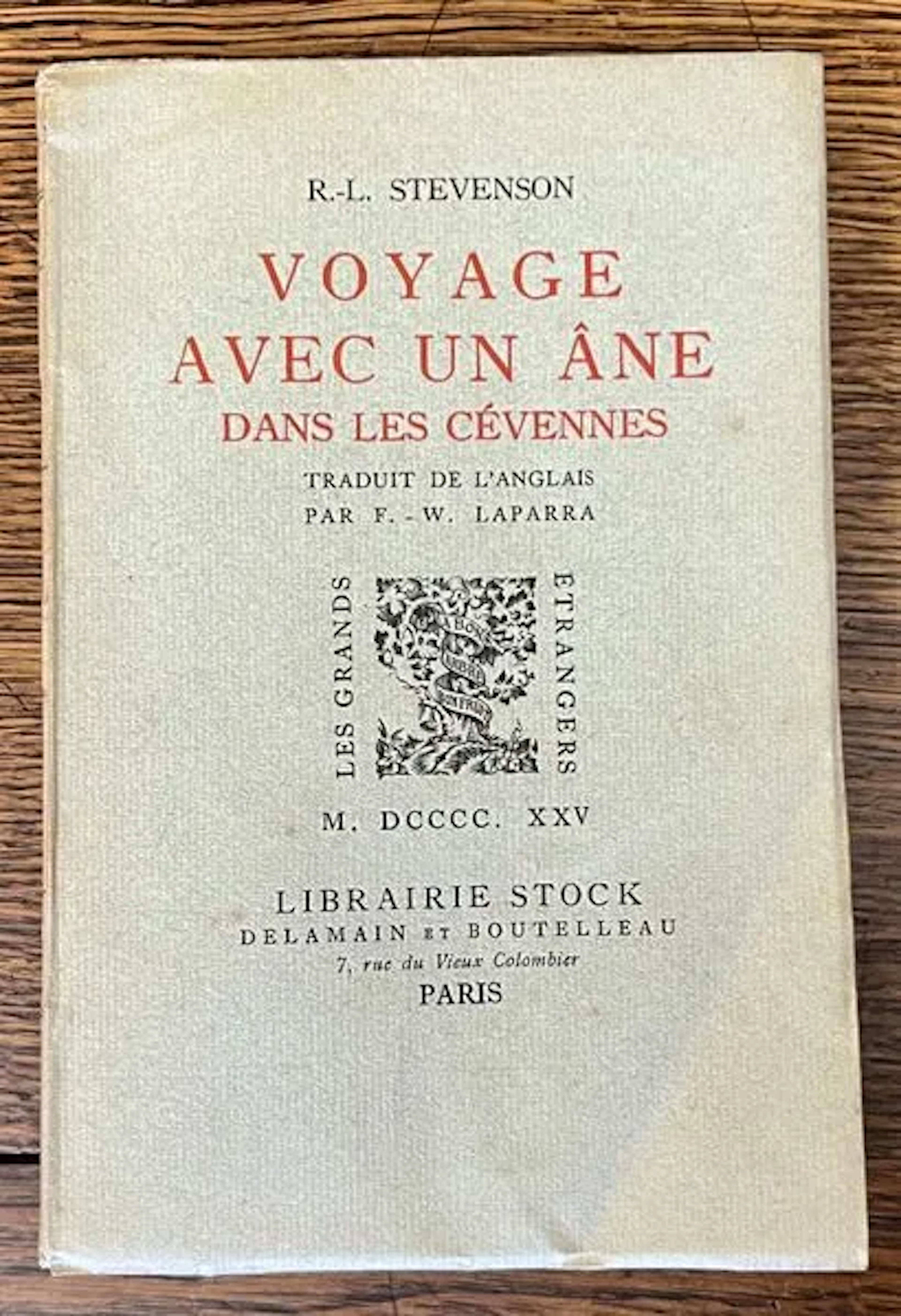 STEVENSON (Robert Louis). — Voyage avec un âne dans les Céve - Lot 272