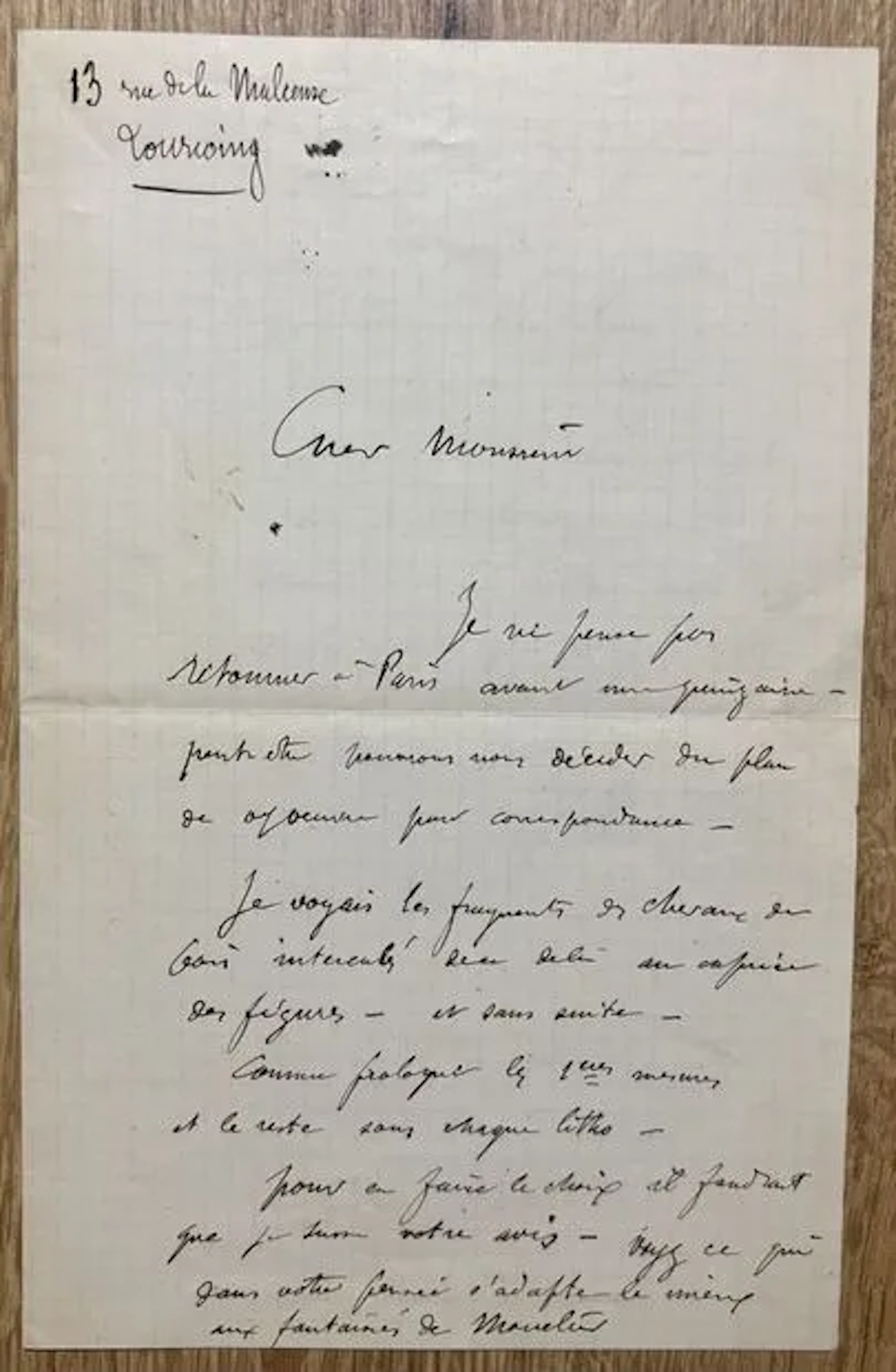 CHARPENTIER (Gustave) (1860-1956). Compositeur français, élè - Lot 49