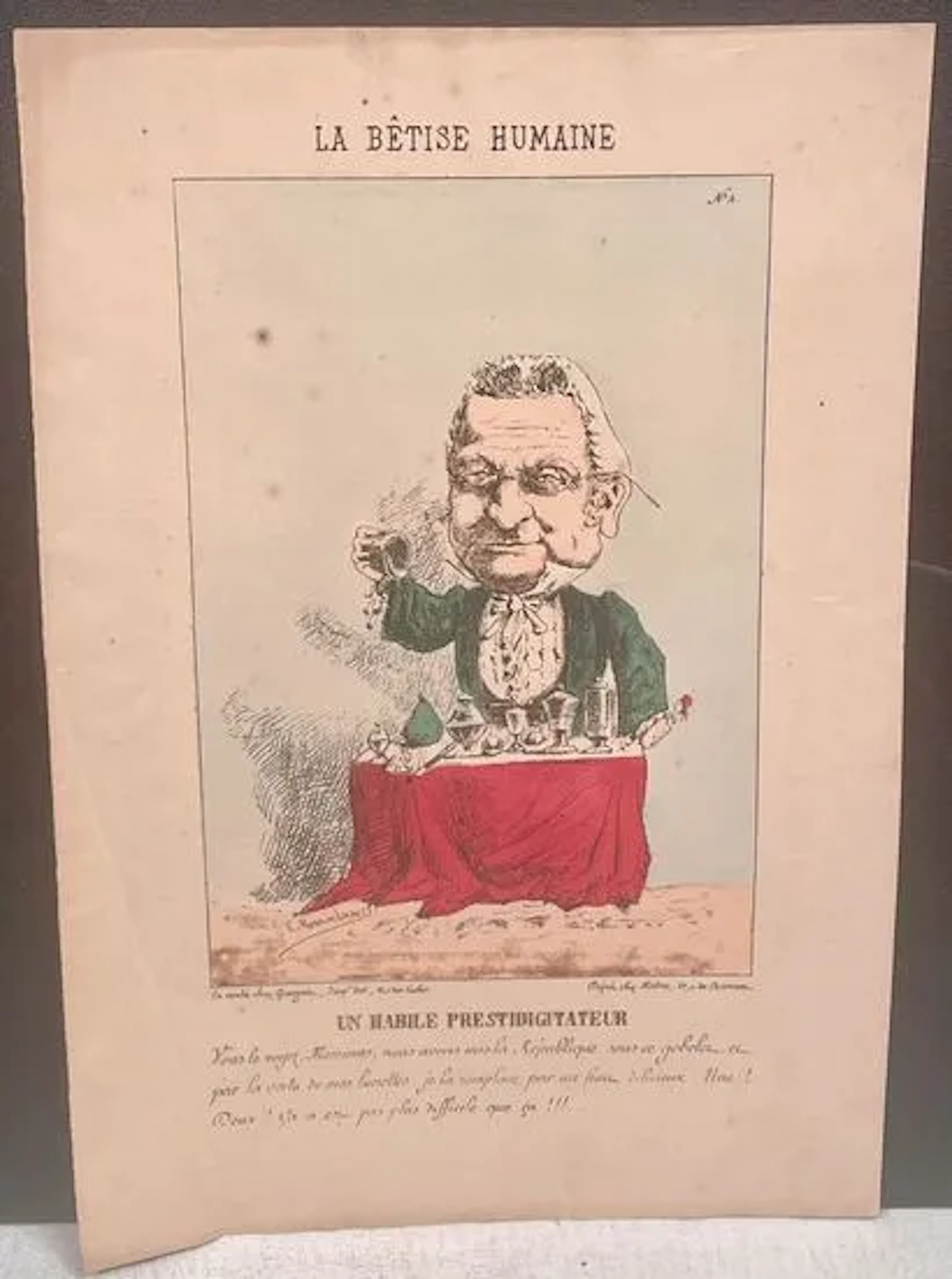 HUMAN FOOLISHNESS — A SKILLFUL MAGICIAN - Lot 172