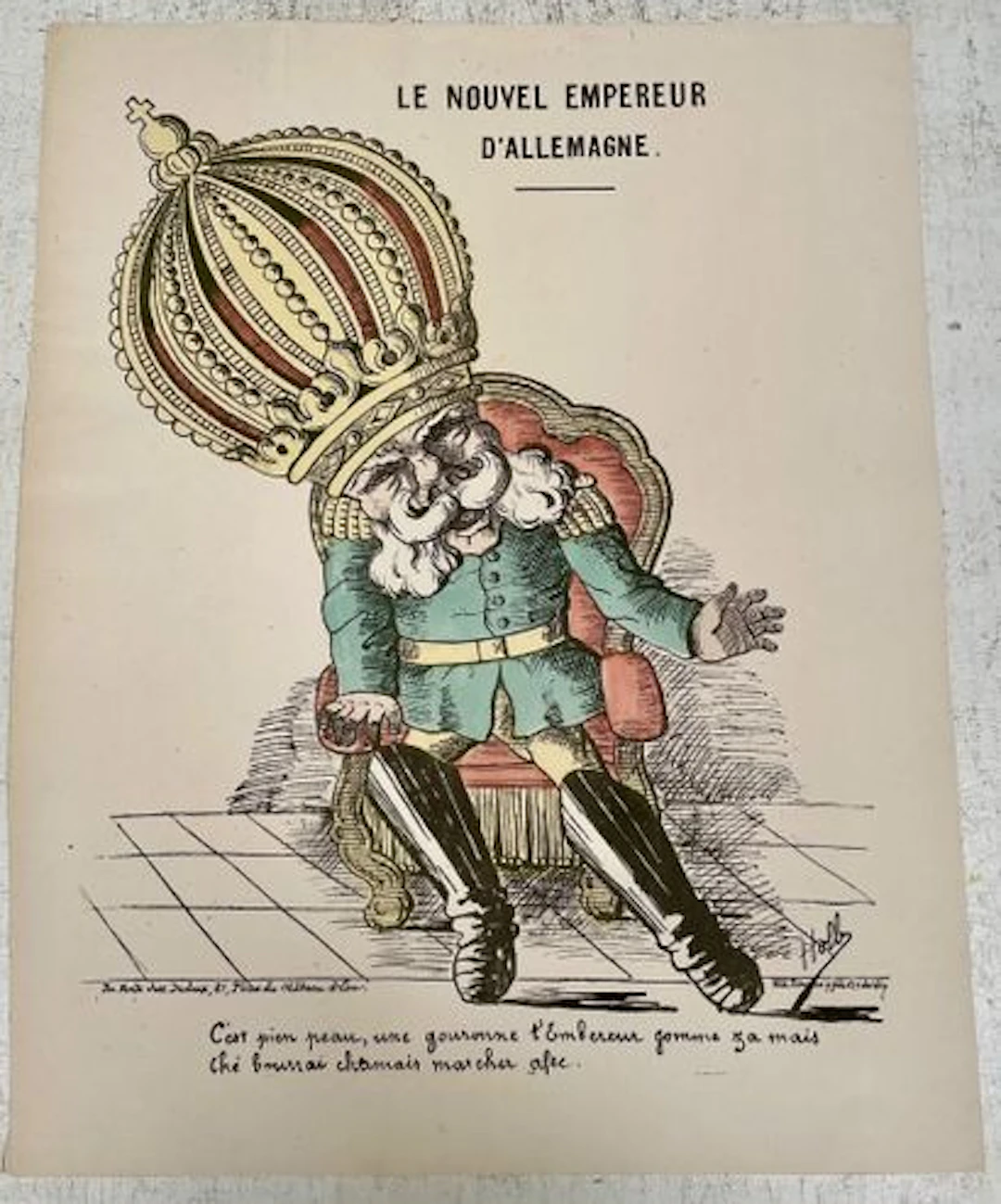 HADOL — « LE NOUVEL EMPEREUR D'ALLEMAGNE » - Lot 122