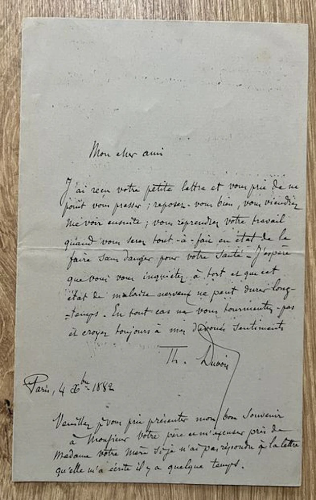 DUBOIS (Théodore) (1837-1924), compositeur, organiste et péd - Lot 140