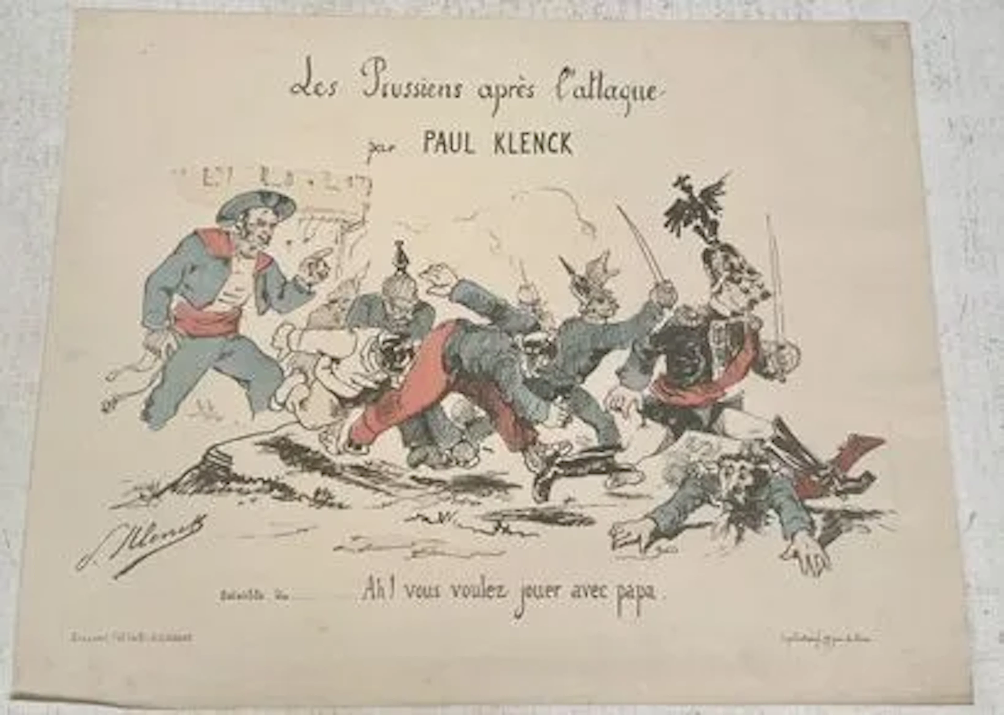 LES PRUSSIENS APRÈS L'ATTAQUE - Lot 232