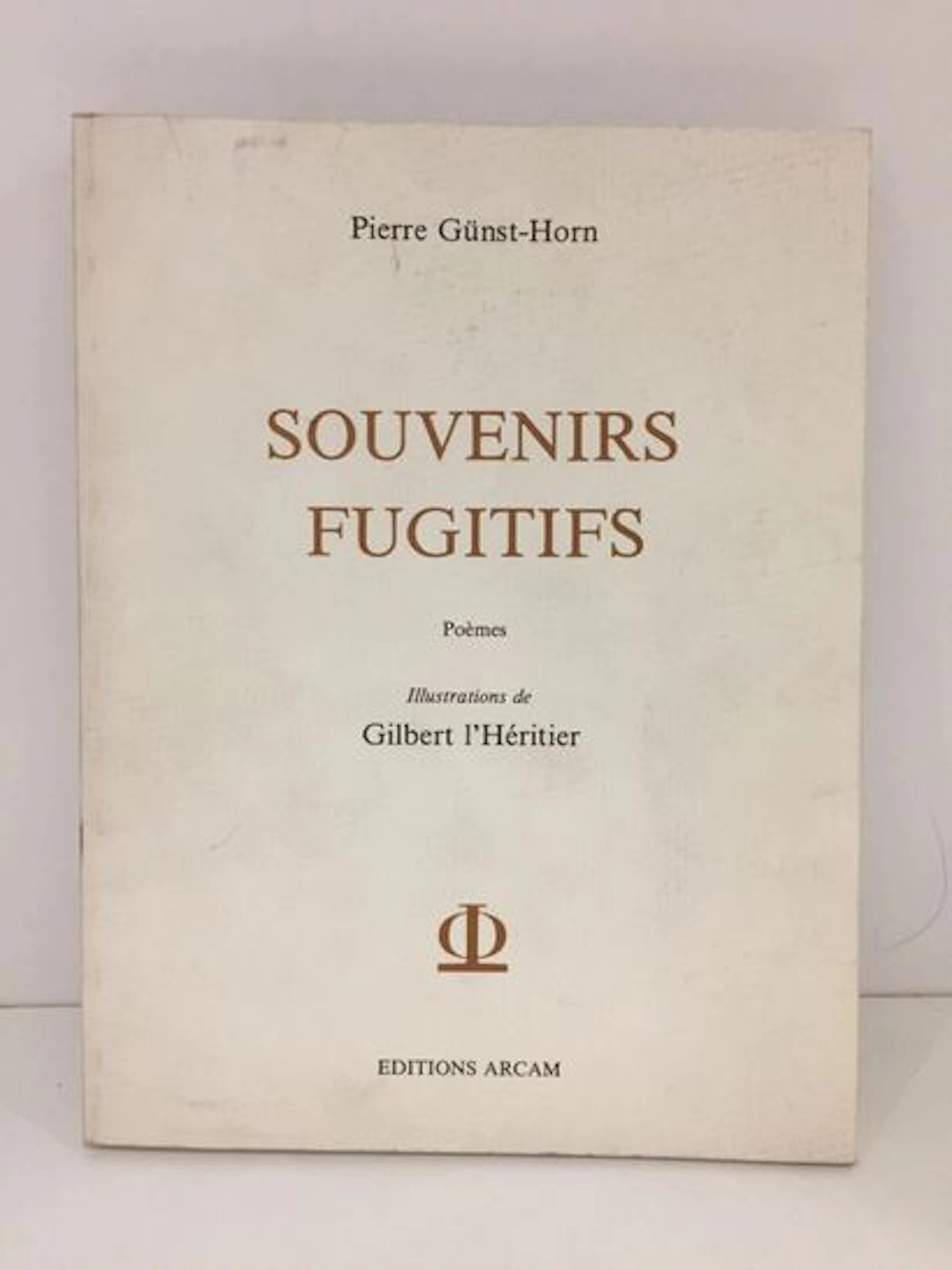 GÜNST-HORN (Pierre). Fleeting Memories. Poems. - Lot 175