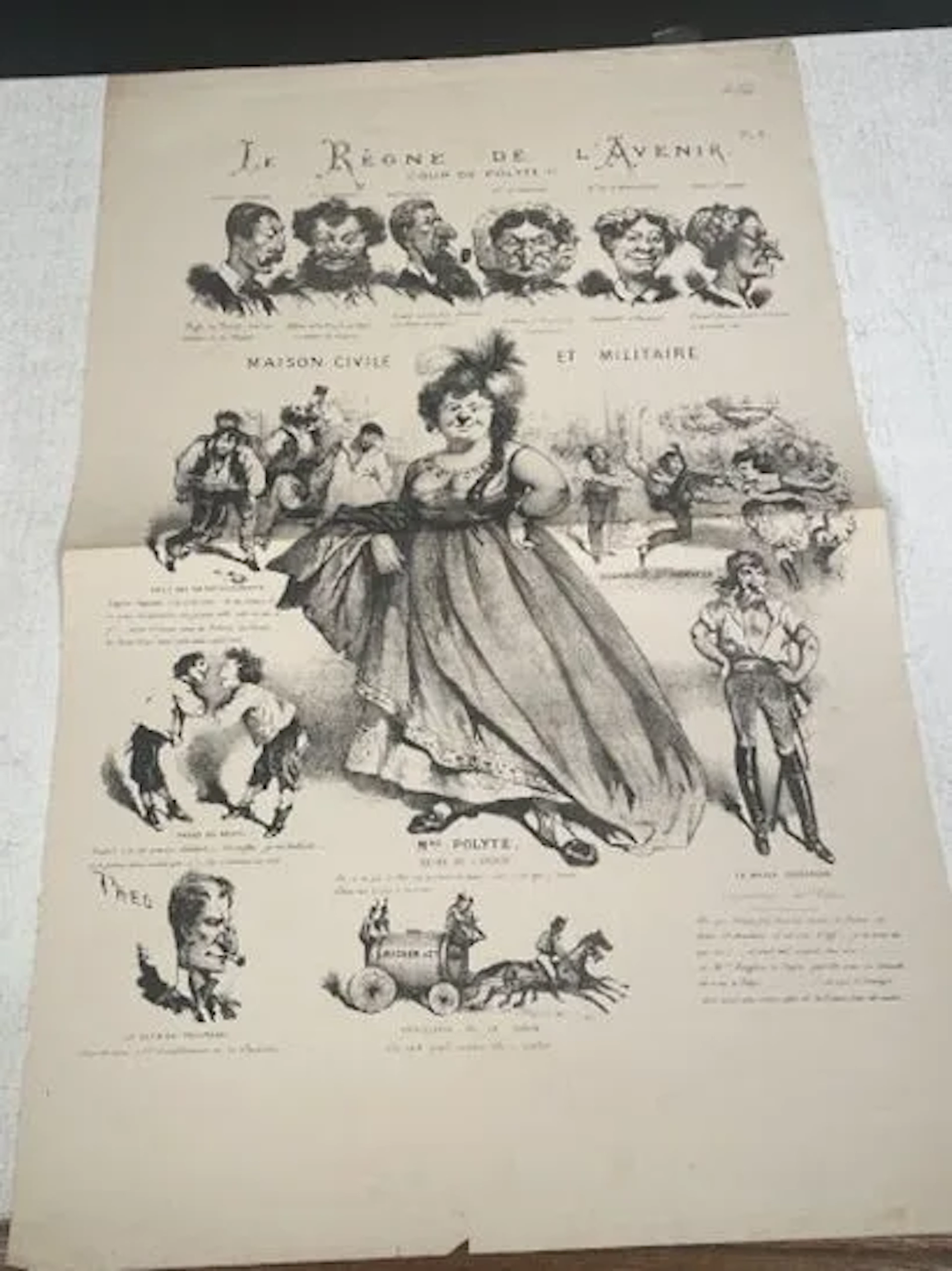 LE RÈGNE DE L'AVENIR. COUR DE POLYTE Ier - Lot 212