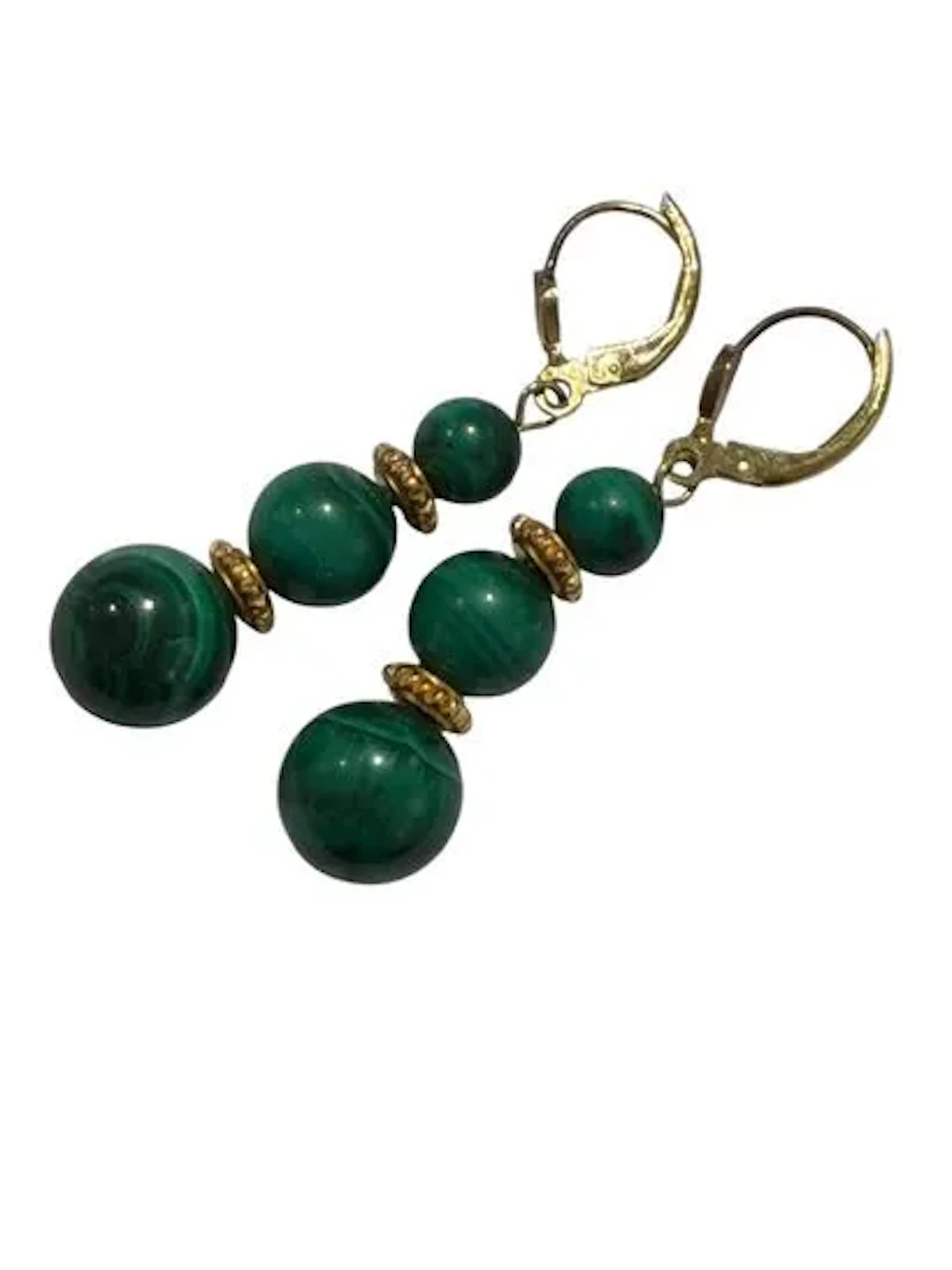 PAIR OF MALACHITE EARRINGS - Lot 189
