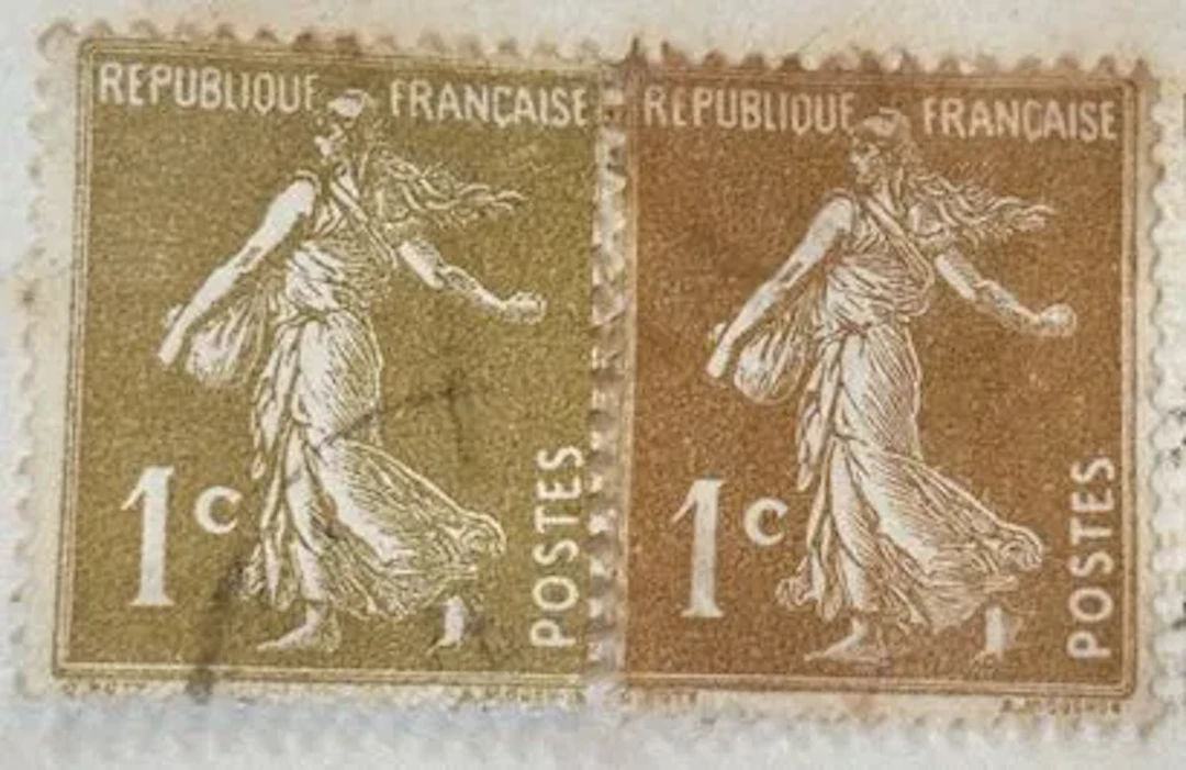 FRANCE — Semeuse camée — deux 1 c - Lot 158
