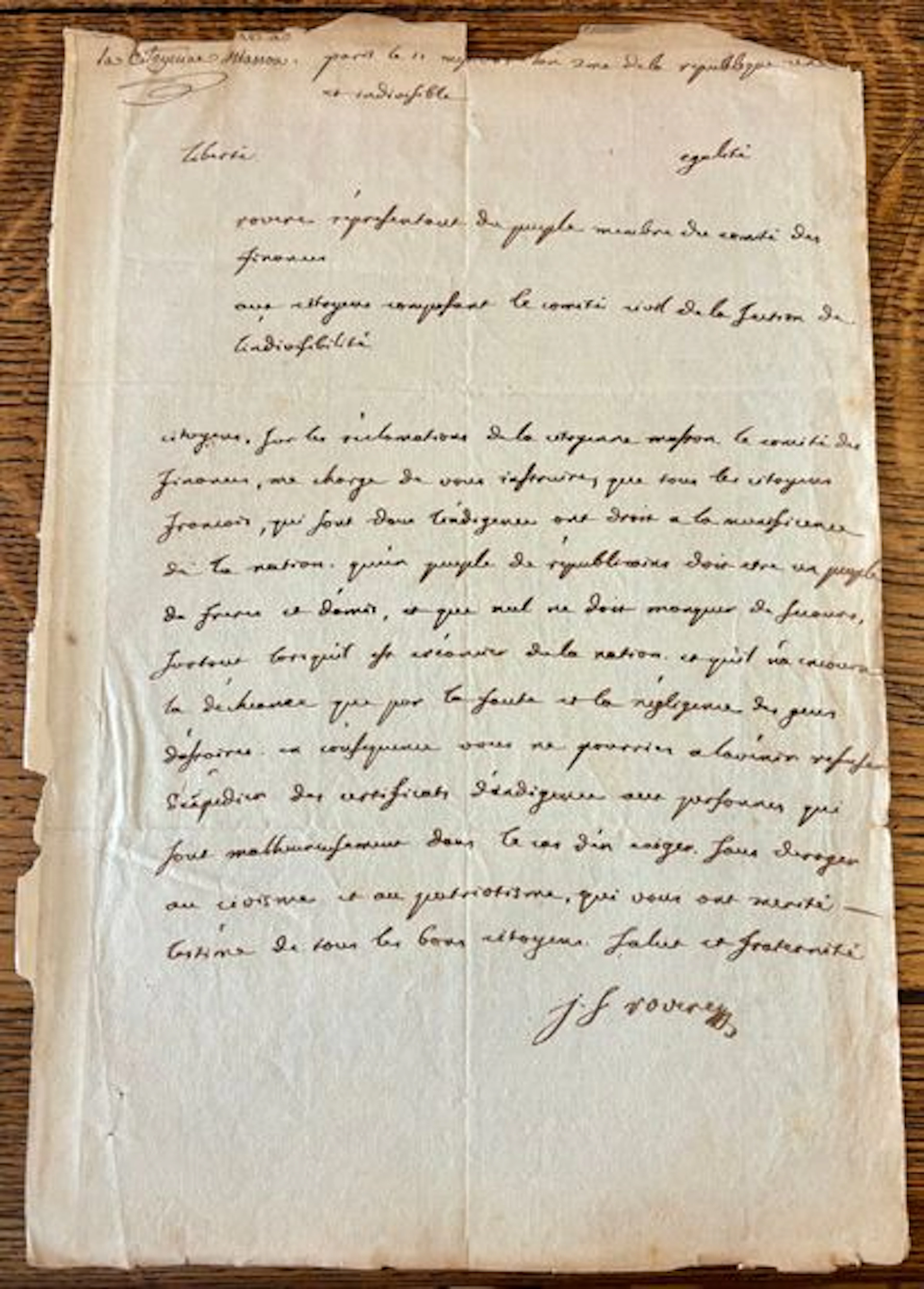 ROVÈRE, Joseph Stanislas François Xavier (1748–1798). - Lot 278