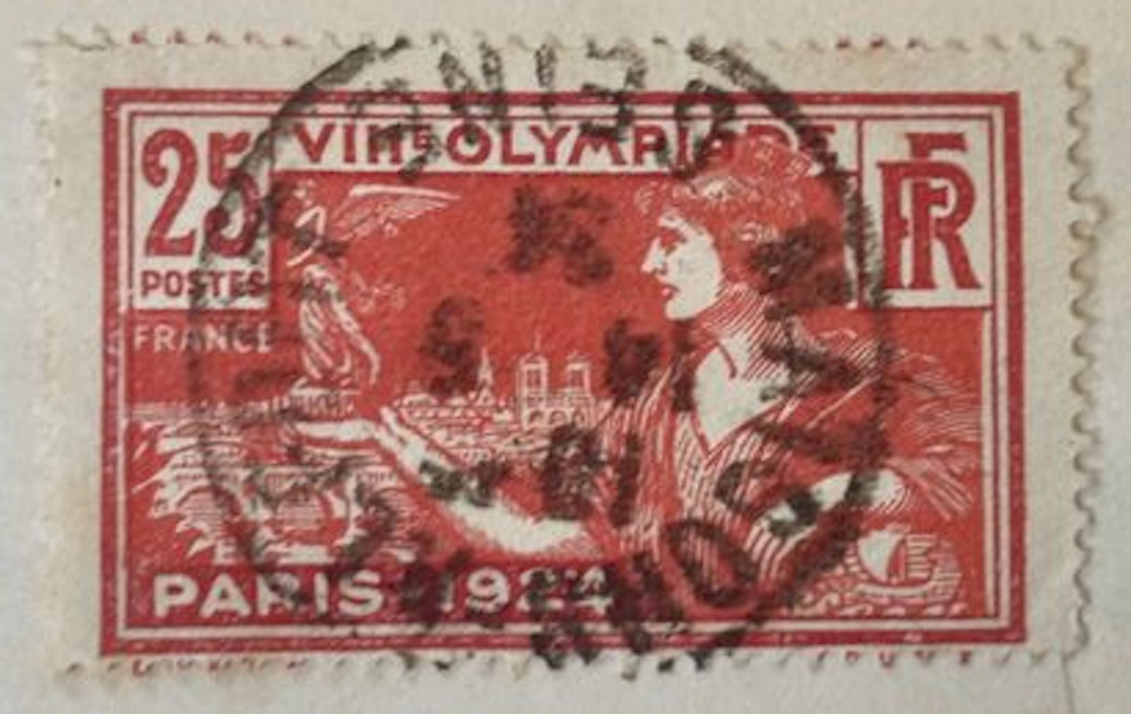 FRANCE — VIIIth Olympic Games, Paris 1924 — 25 c red - Lot 233