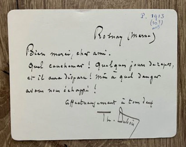 DUBOIS (Théodore) (1837-1924), compositeur, organiste et péd - Lot 122