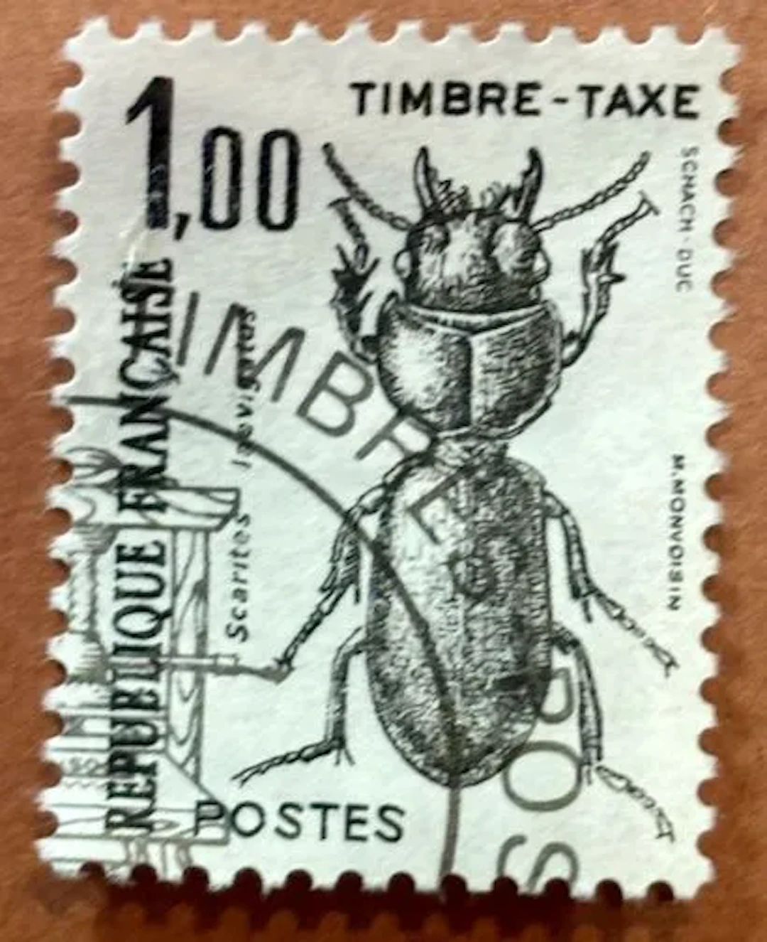 FRANCE — TIMBRE-TAXE — 1 FRANC — SCARITES - Lot 182