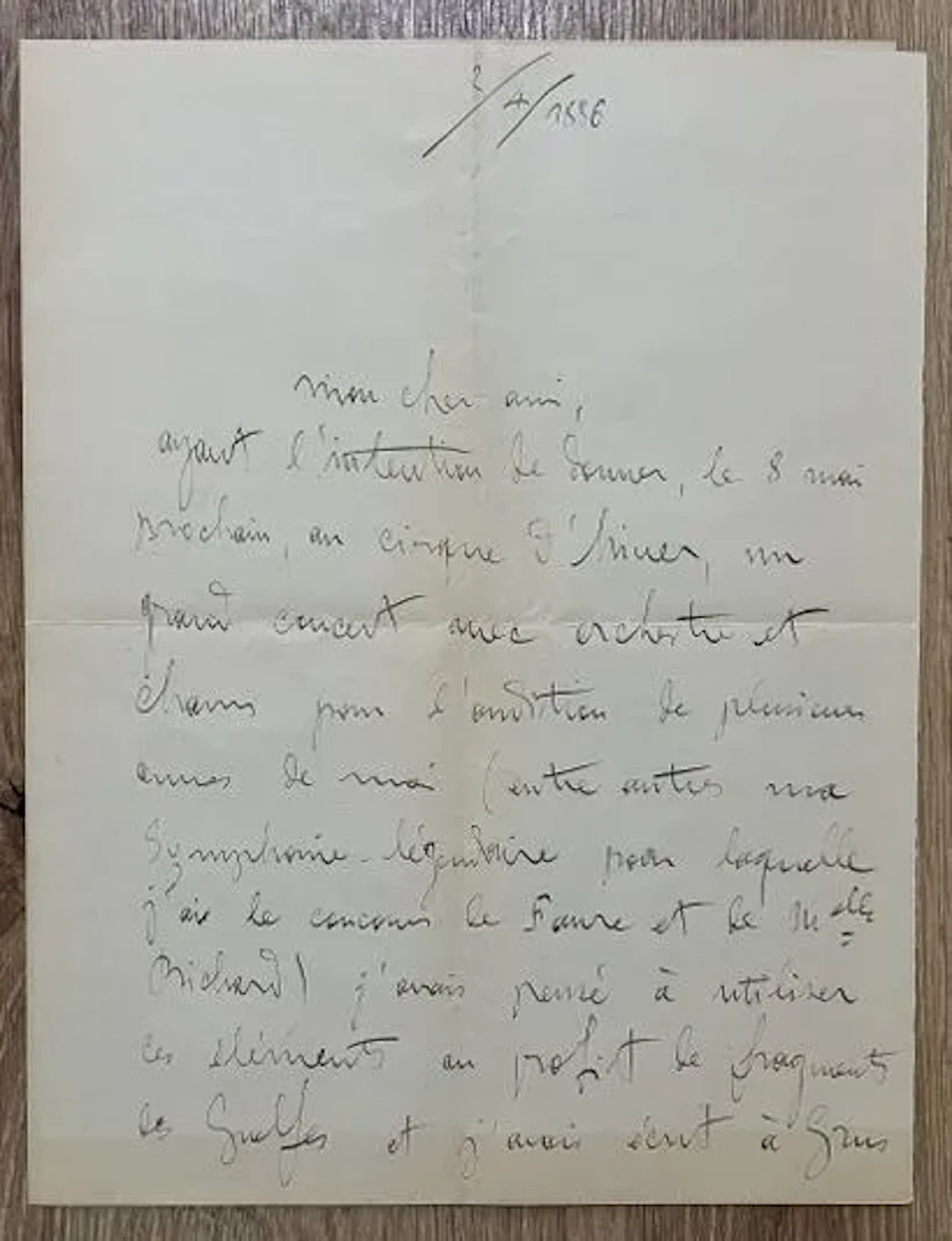 GODARD (Benjamin) (1849–1895). French composer, violinist, a - Lot 186