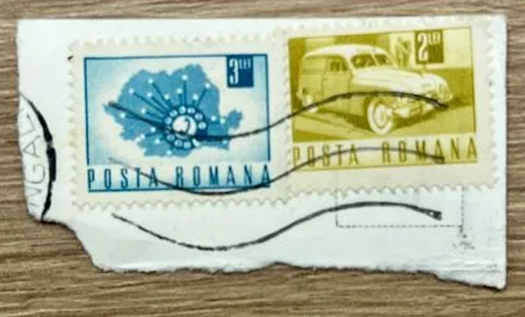 ROUMANIE - Deux timbres « Posta Romana », automobiles - Lot 299