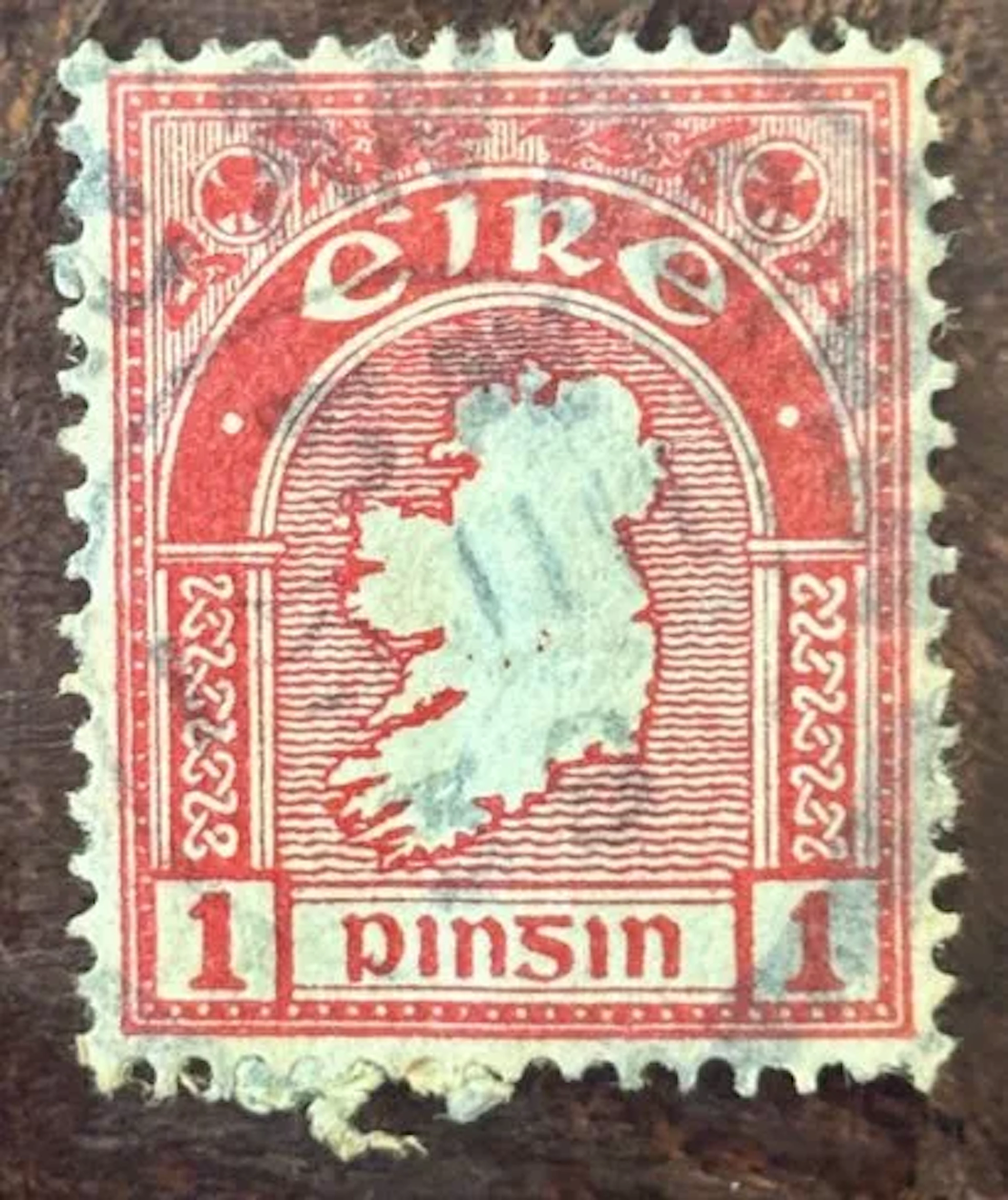 IRELAND — 1 penny — map of Ireland - Lot 162