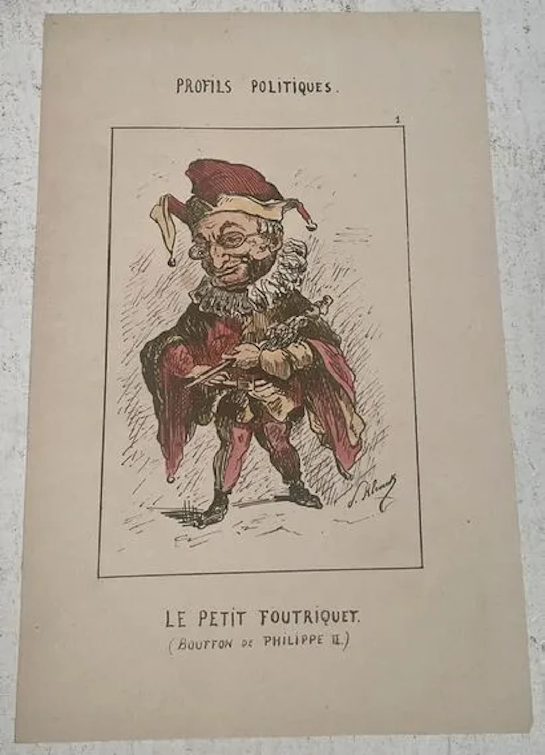 KLENCK — PROFILS POLITIQUES, « LE PETIT FOURIQUET » - Lot 160