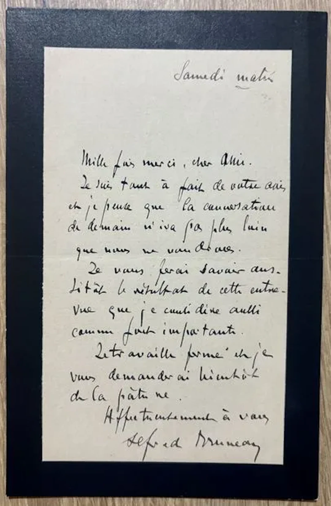 BRUNEAU (Alfred) (1857-1934). Compositeur et chef d'orchestr - Lot 19
