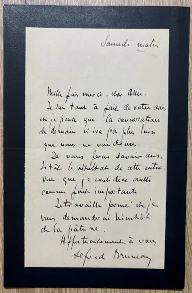 BRUNEAU (Alfred) (1857-1934). Compositeur et chef d'orchestr - Lot 19