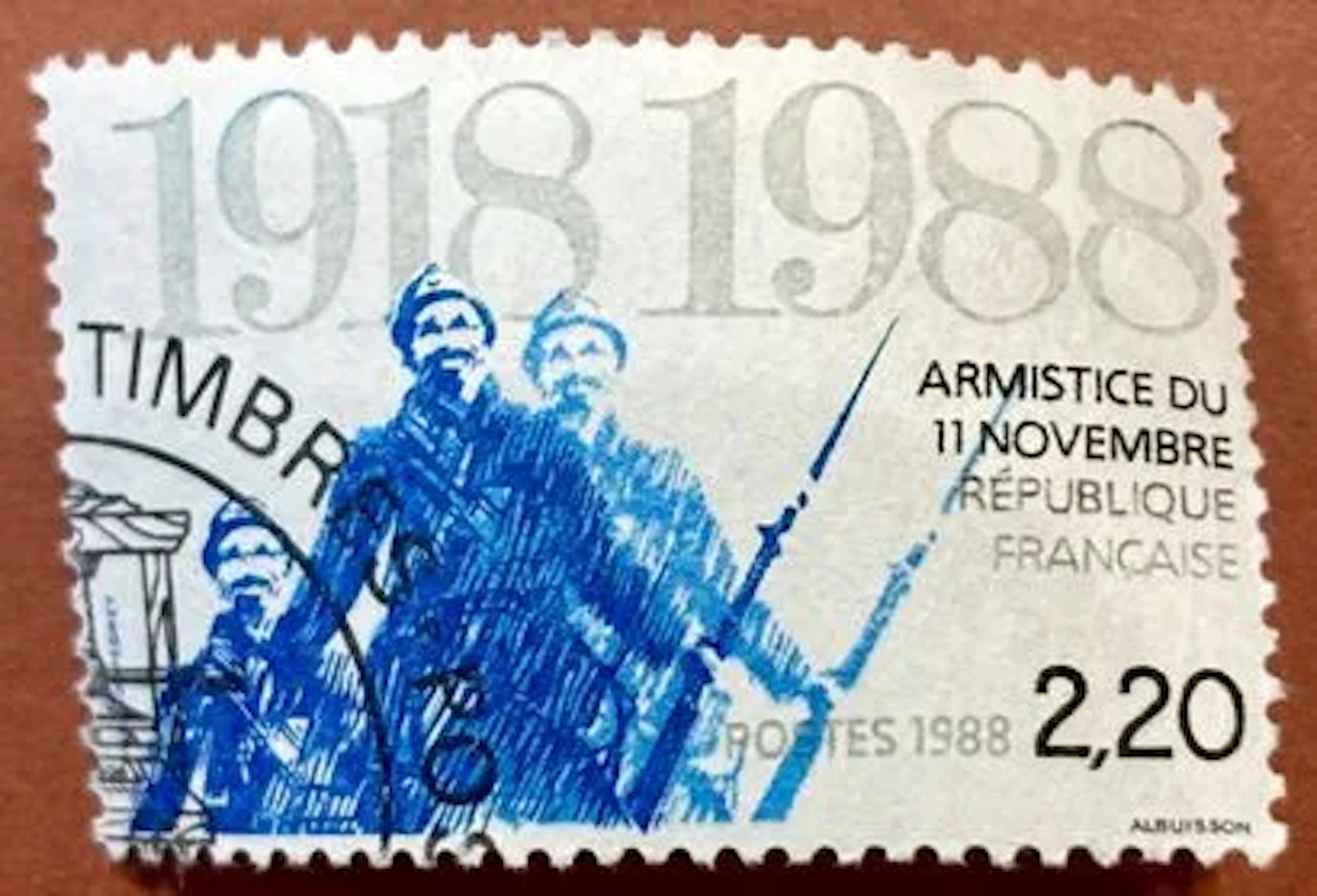 FRANCE — NOVEMBER 11 ARMISTICE — 1918–1988 — 2.20 F - Lot 72