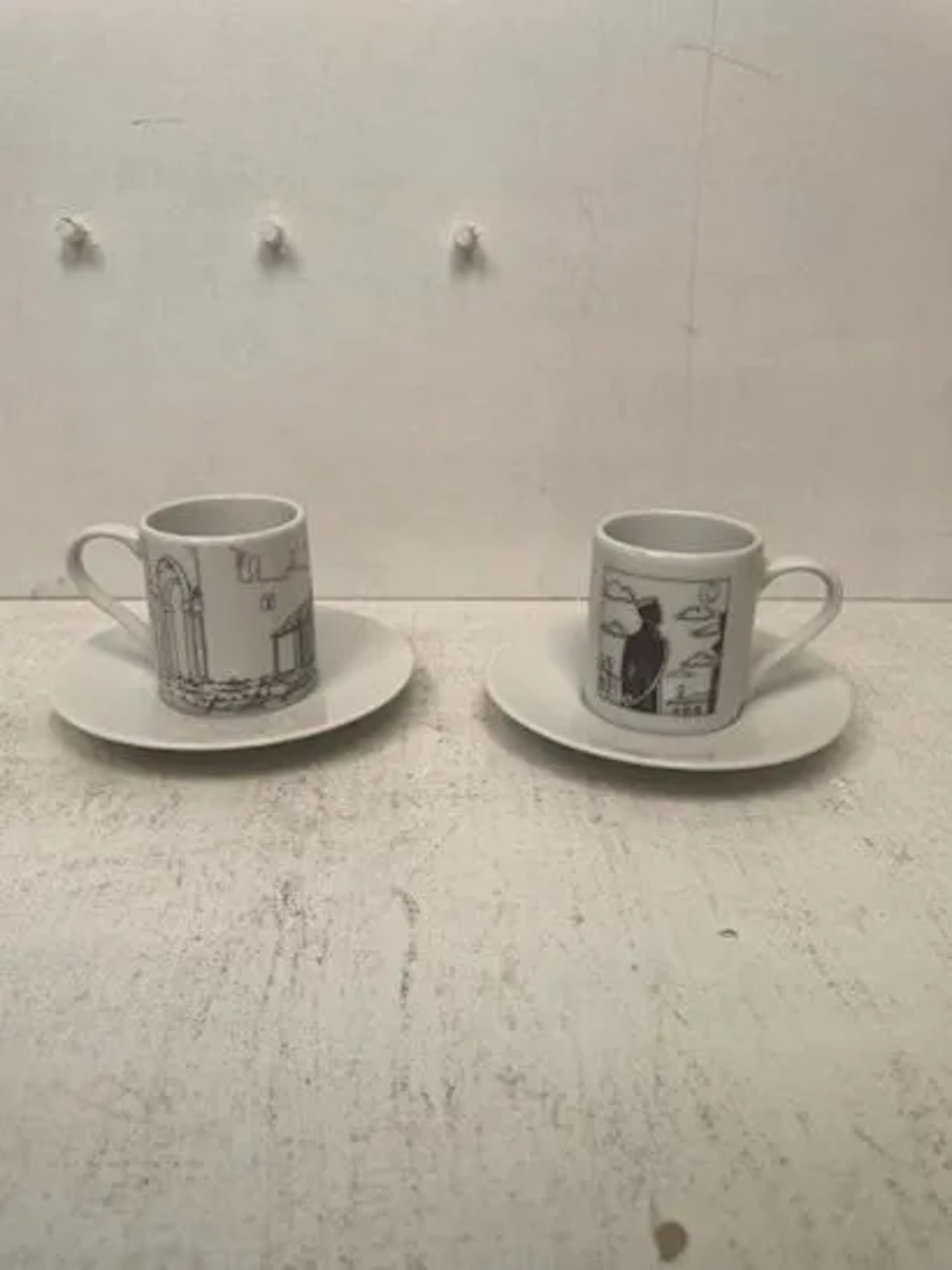 Espresso Cup and Saucer Set - Corto Maltese - Hugo Pratt / C - Lot 66