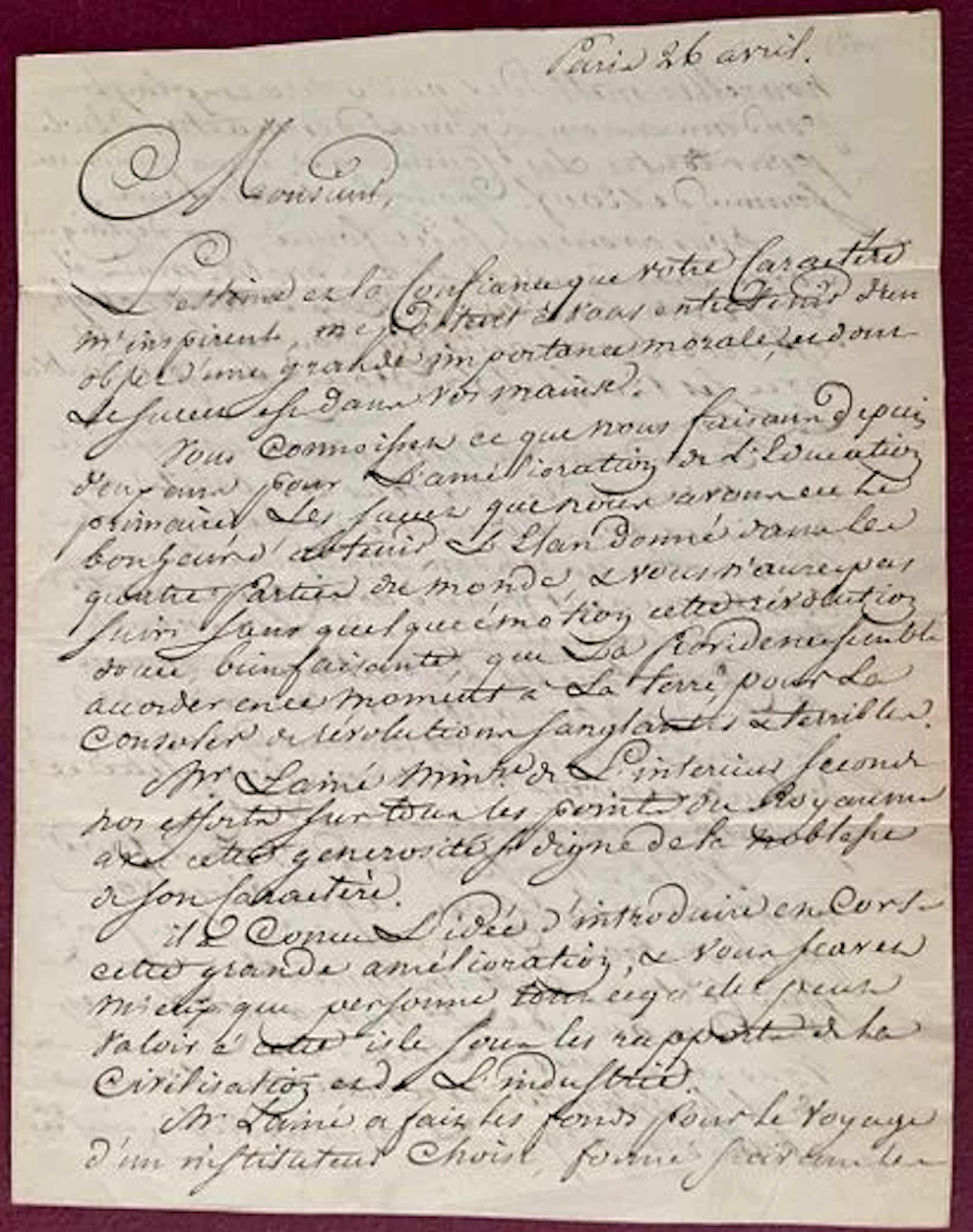 GÉRANDO (Joseph-Marie de, known as Degérando). - Lot 92