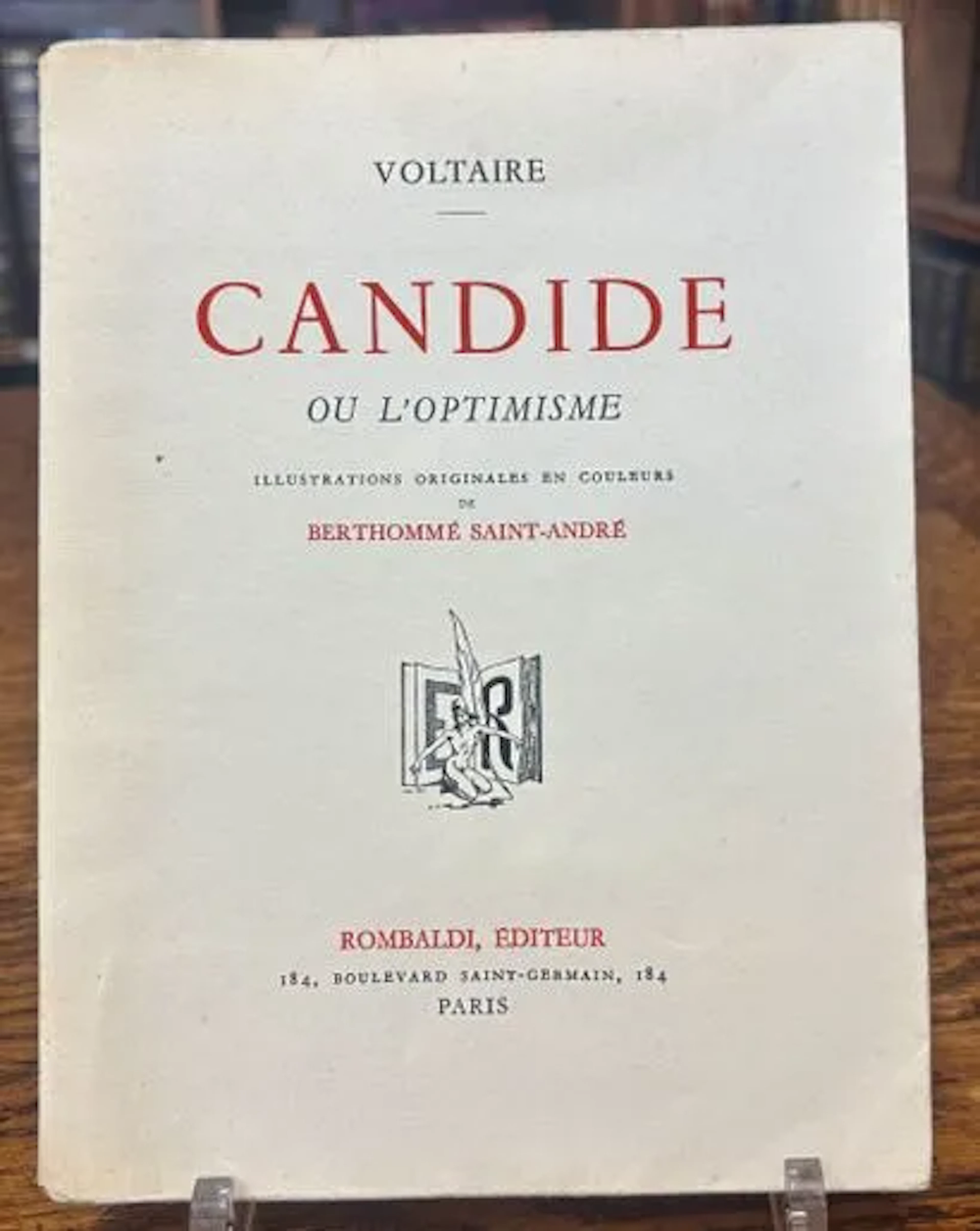 VOLTAIRE. — Candide, or Optimism. Paris, Rombaldi, 1939. - Lot 270