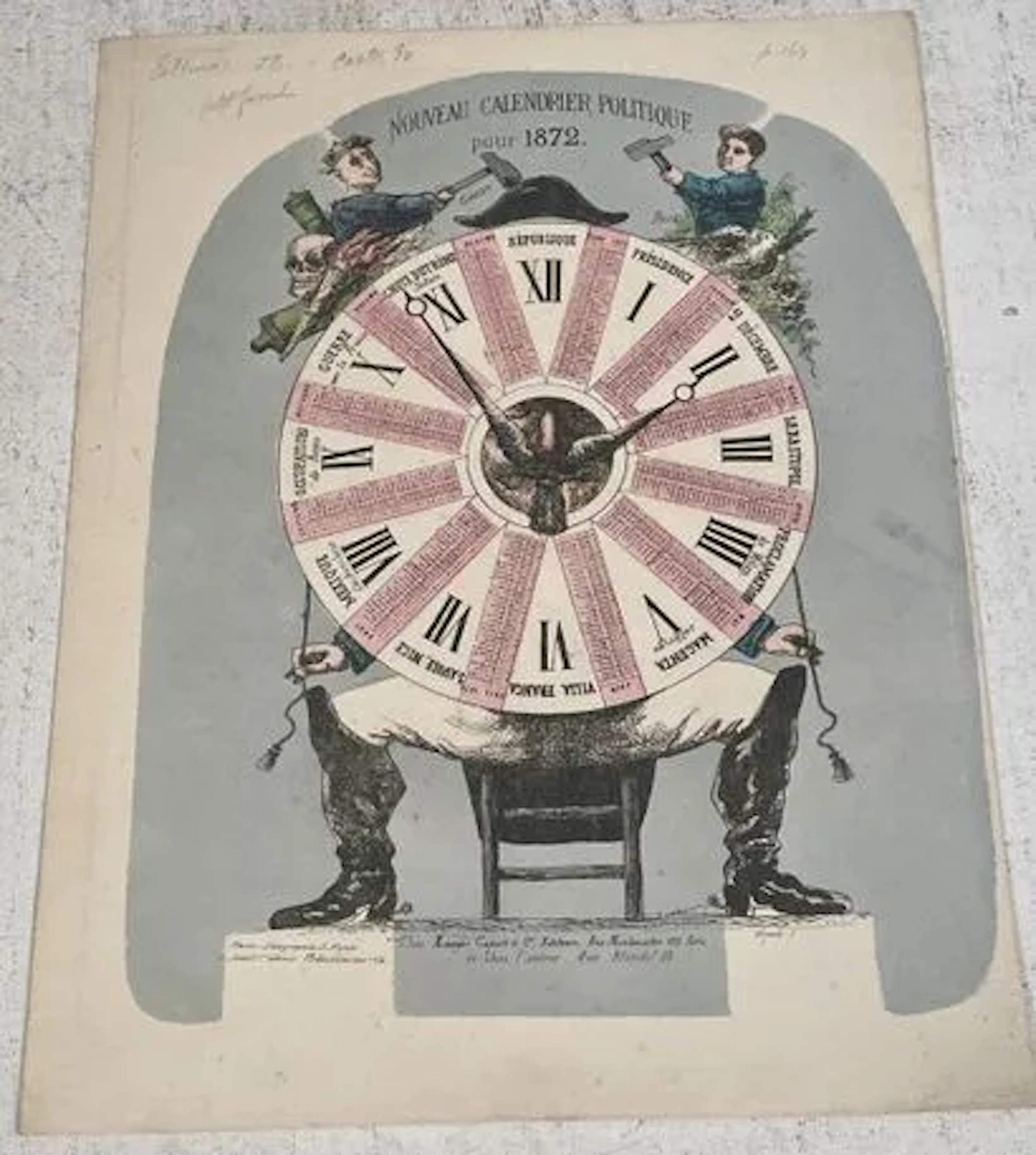 Nouveau calendrier politique pour 1872 - Lot 246
