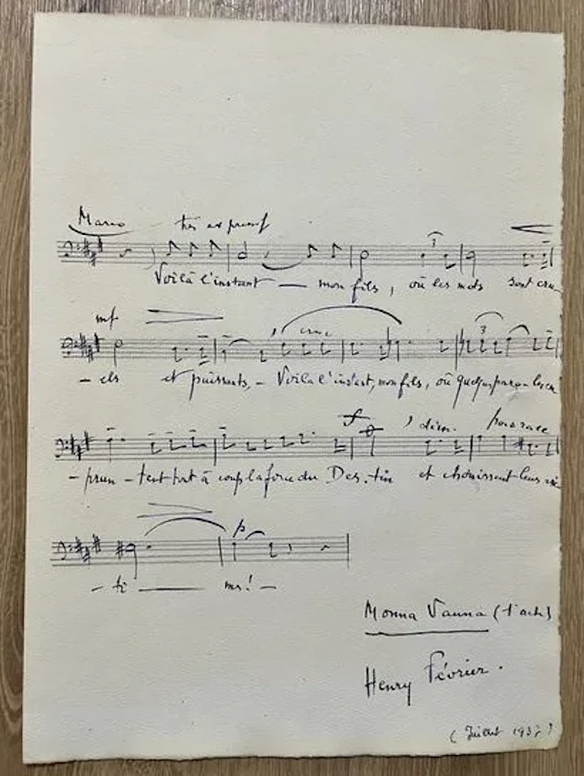 FÉVRIER (Henry) (1875–1957), French composer and opera write - Lot 155