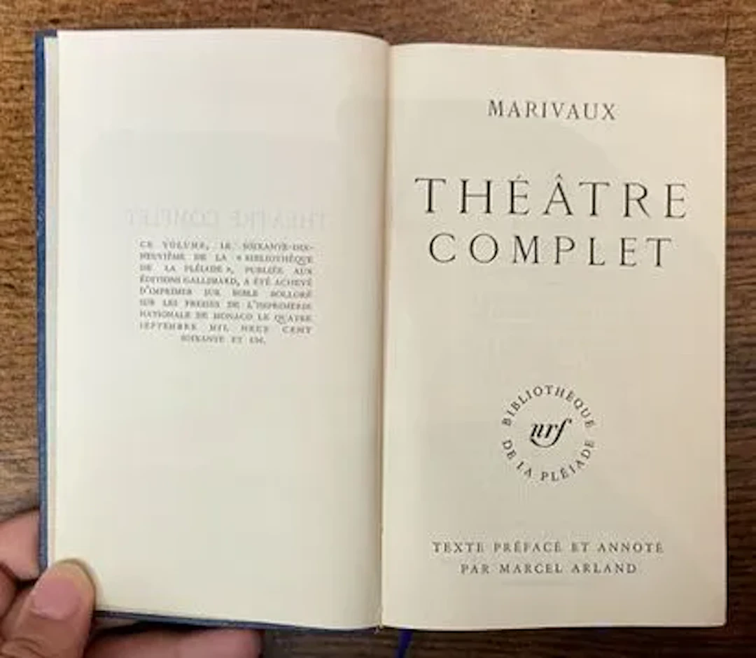 MARIVAUX — COMPLETE PLAYS — PLÉIADE — 1961 - Lot 169