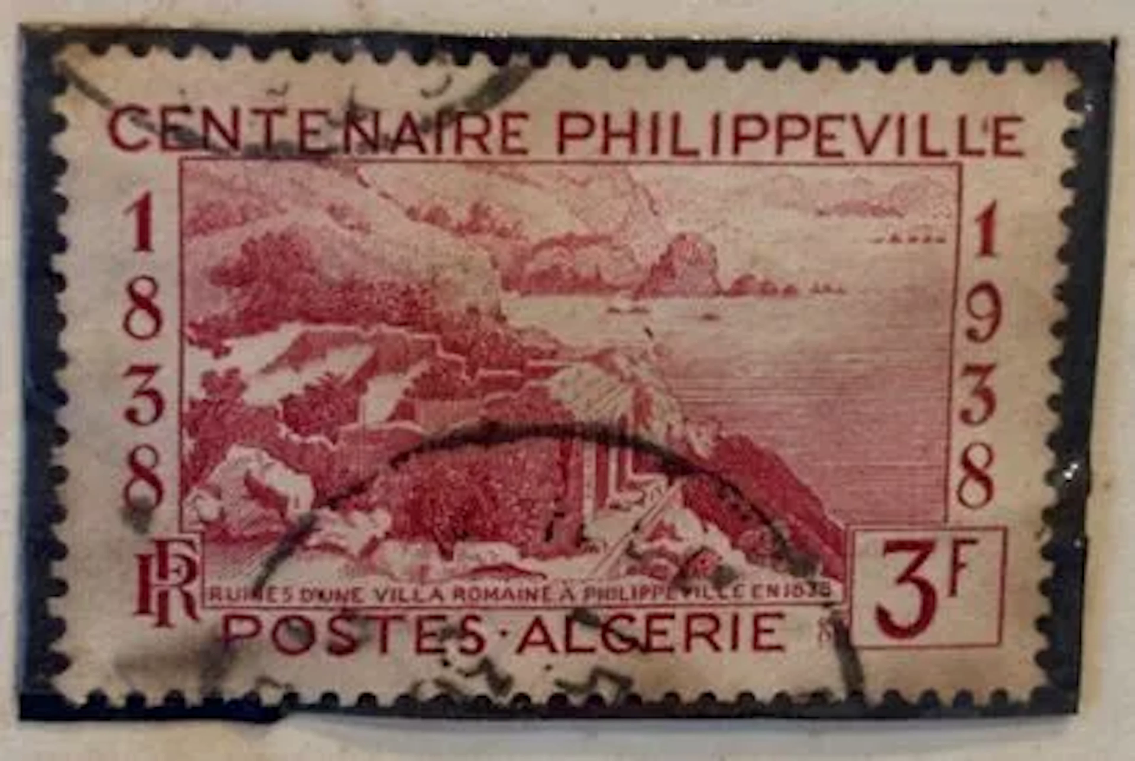 ALGERIA — Centennial of Philippeville — 3 F - Lot 55