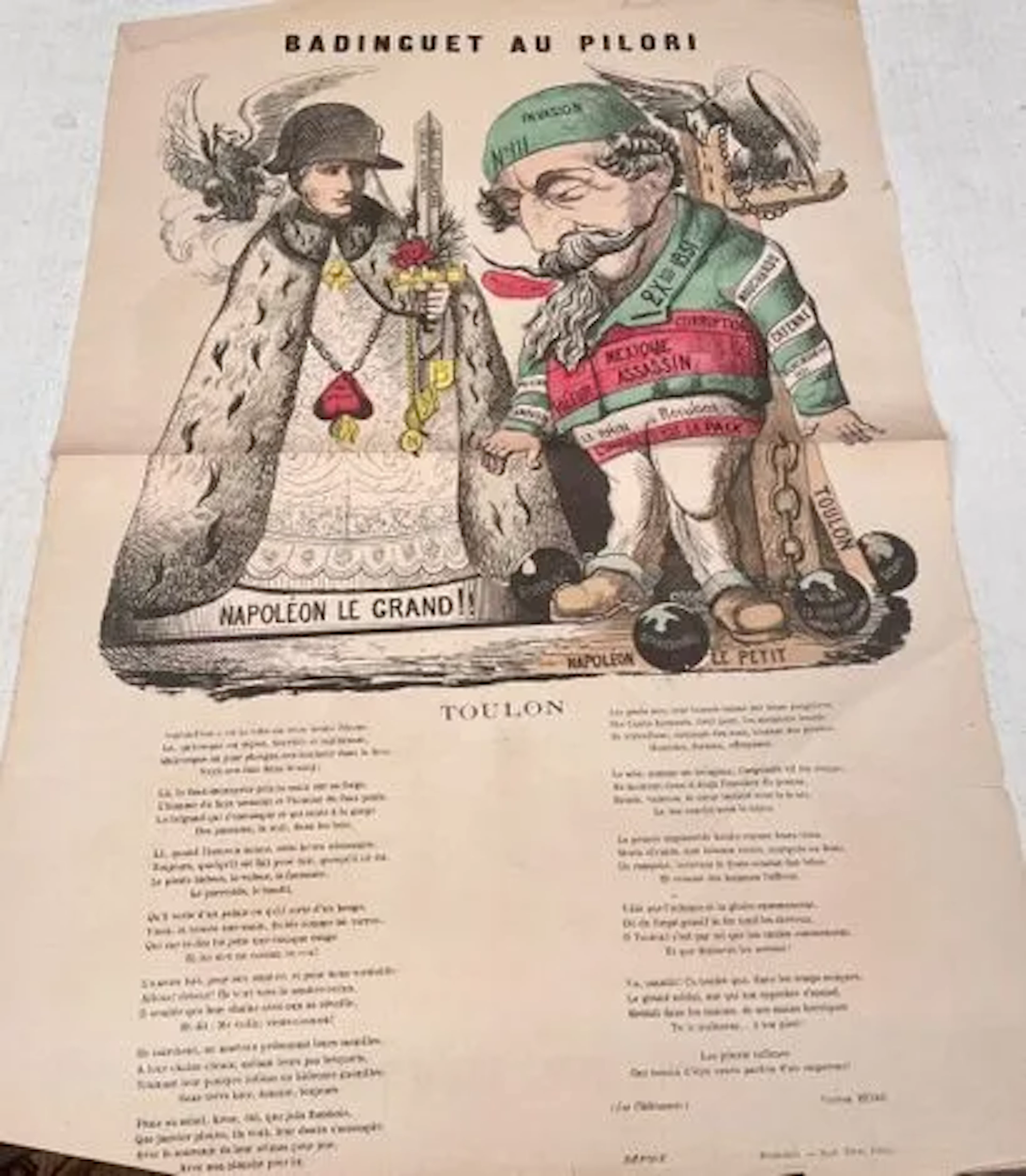 Badinguet in the Pillory — Colored Print - Lot 61