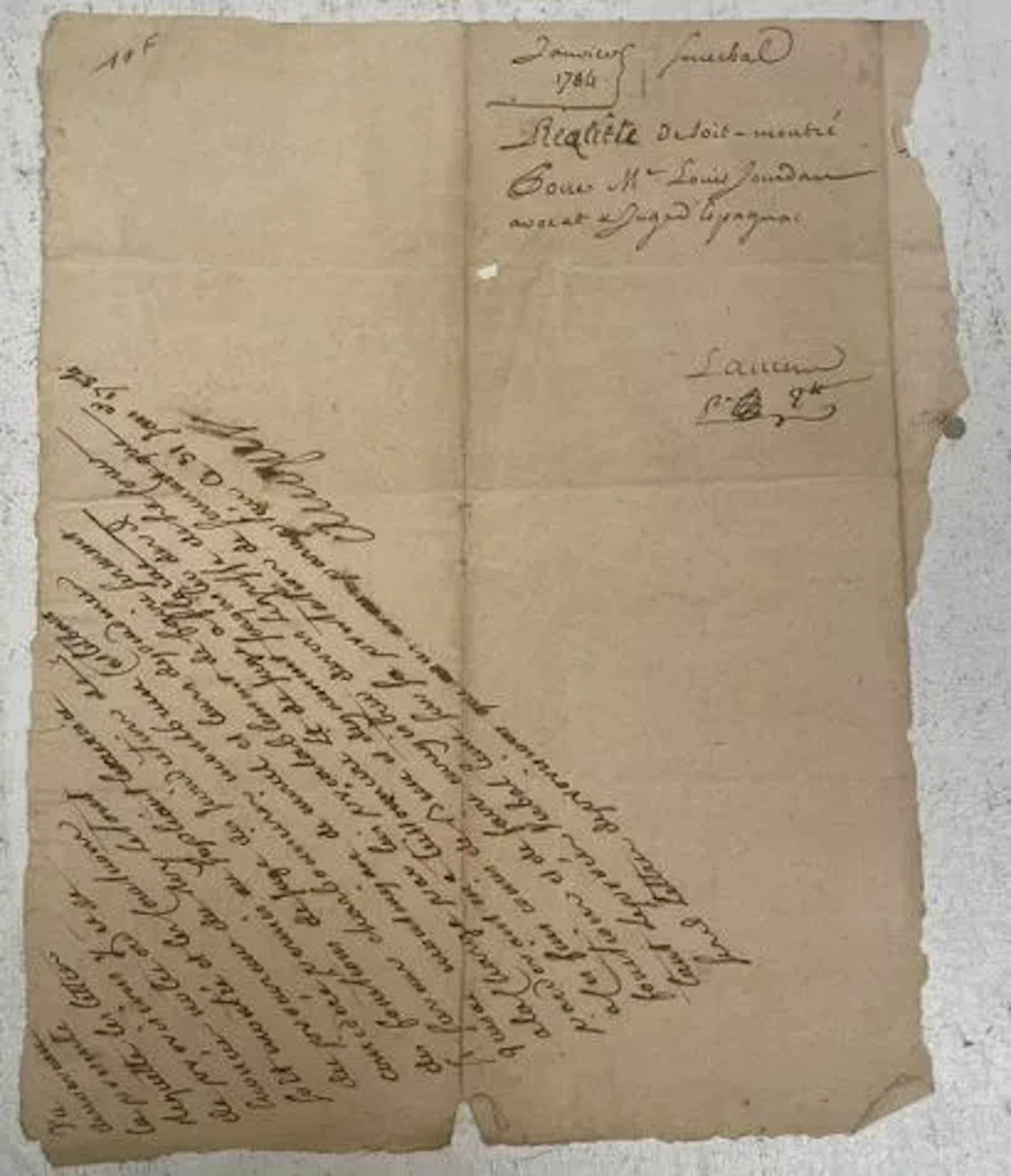 [LOUIS XVI / DOCUMENT JUDICIAIRE] - Lot 25