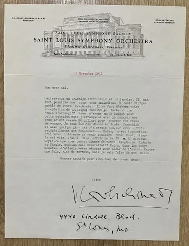 GOLSCHMANN (Vladimir) (1893-1972). Chef d'orchestre français - Lot 188