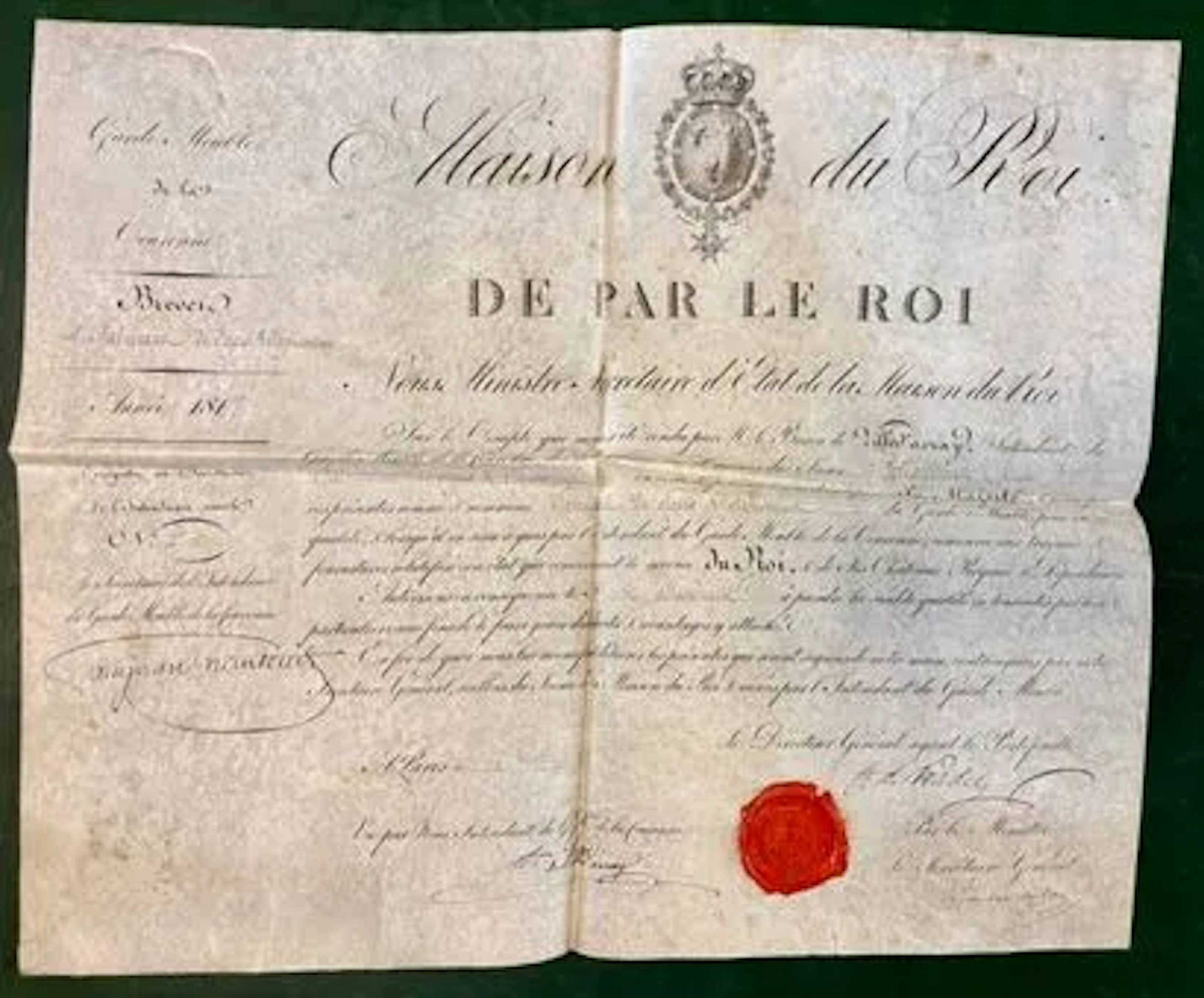 LOUIS XVIII - THE KING'S HOUSE - Lot 206