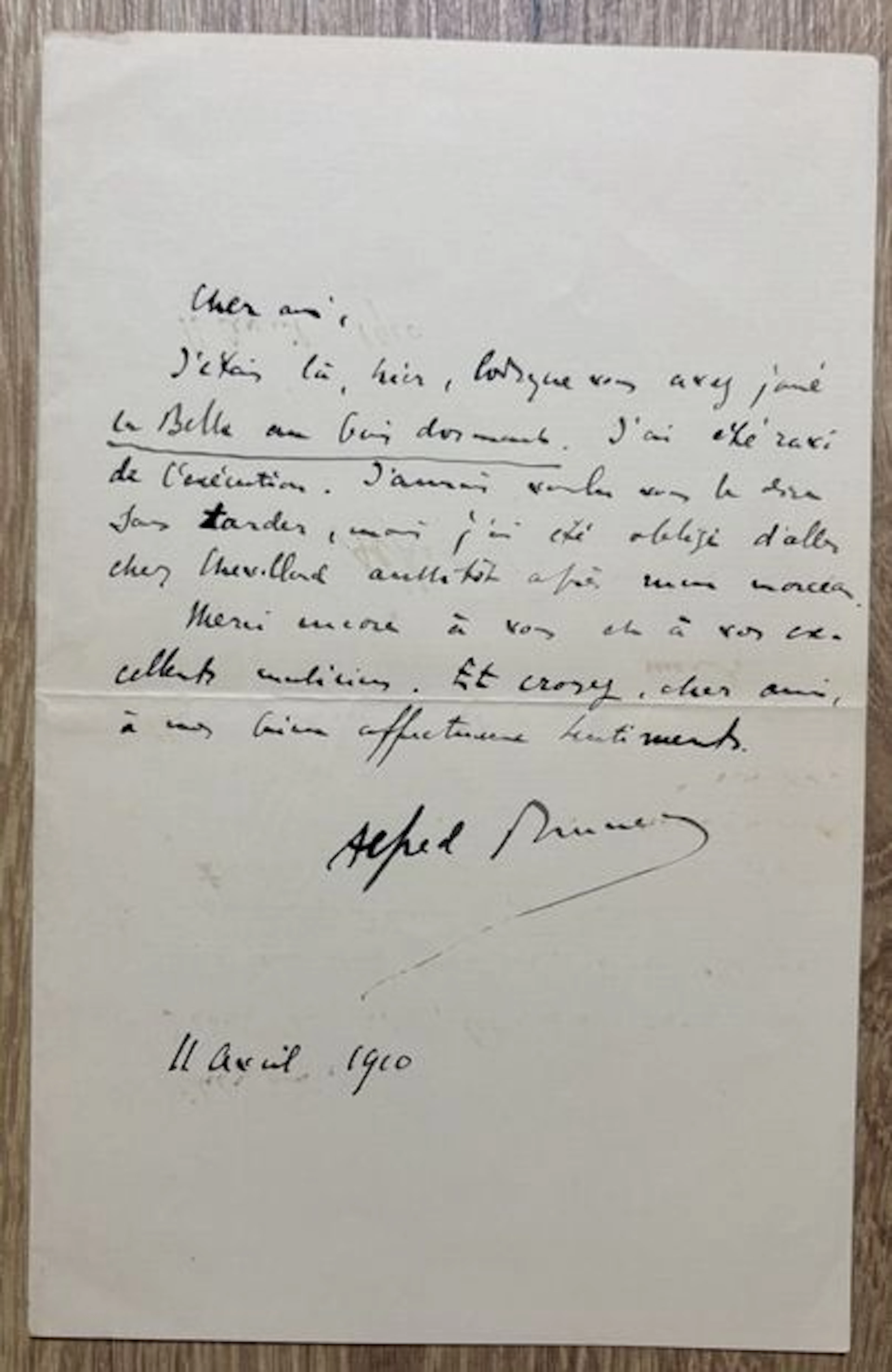 BRUNEAU (Alfred) (1857–1934). French composer. A friend of É - Lot 32