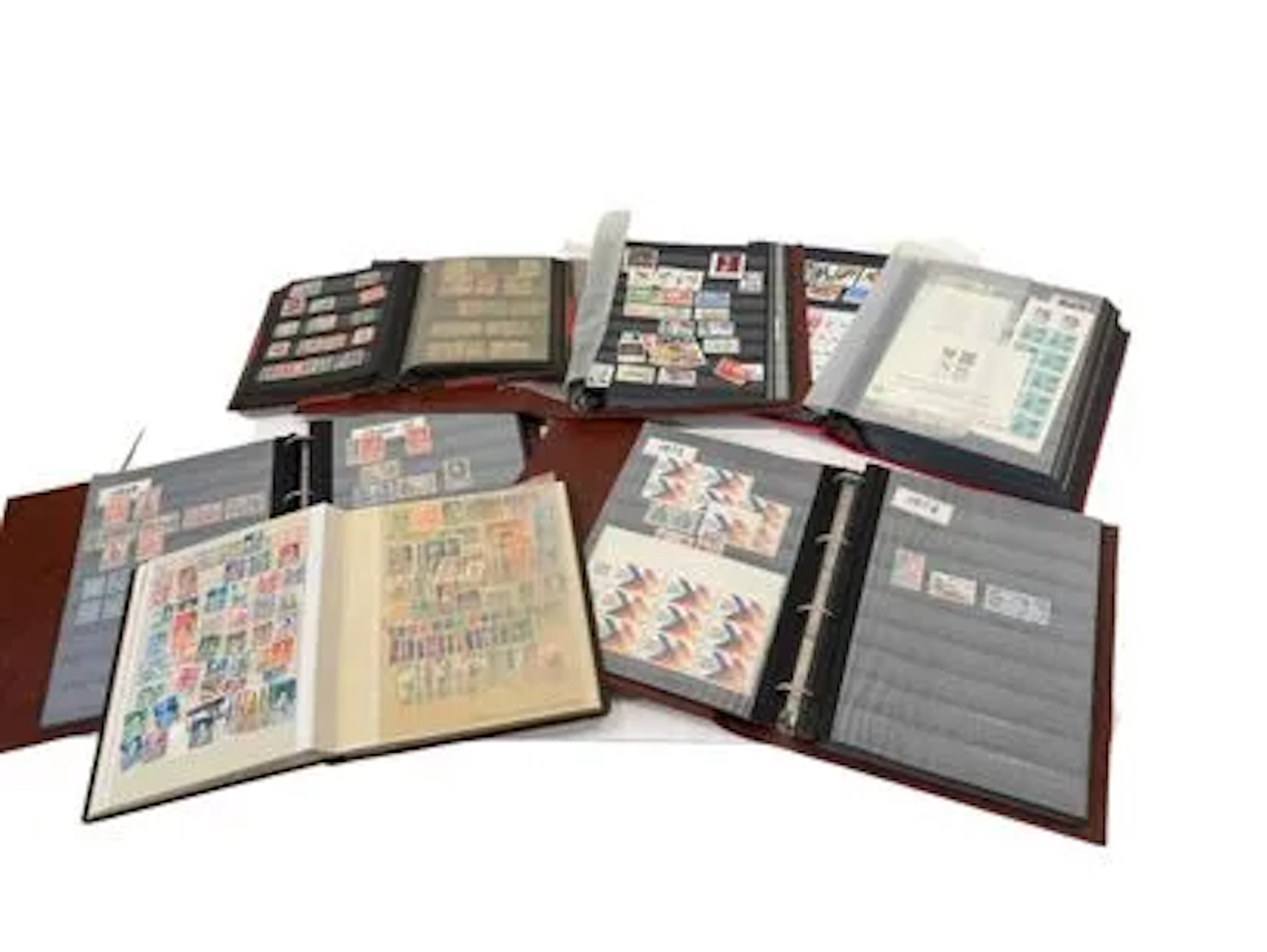 LARGE COLLECTION OF STAMPS. 6 BINDERS - Lot 829