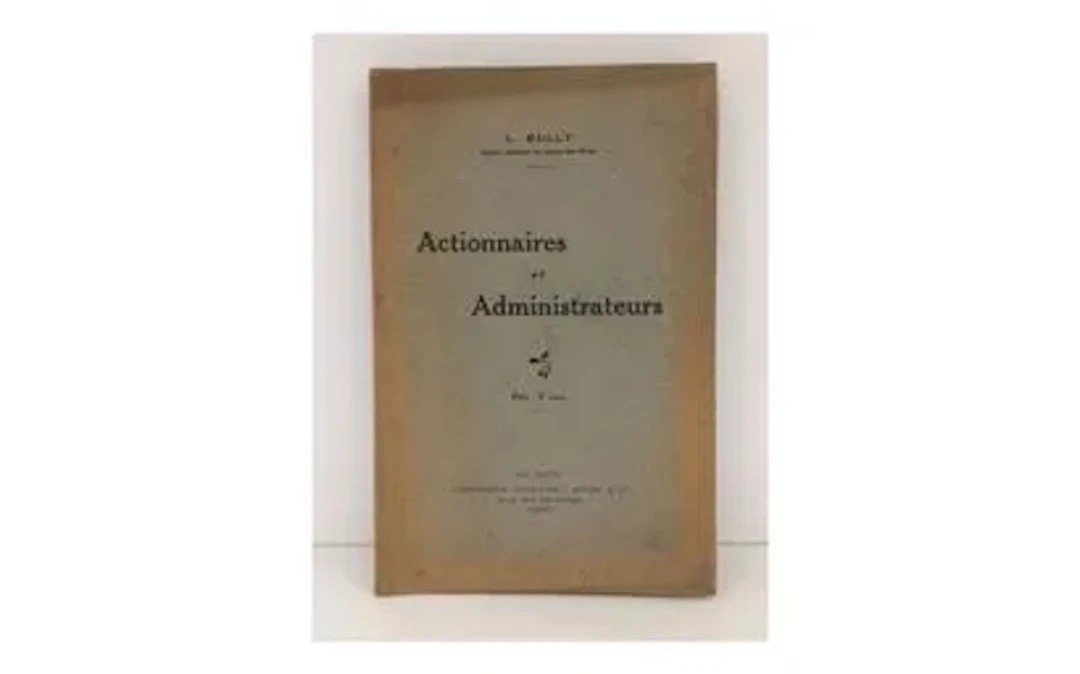 BAILLY (L.). Actionnaires et Administrateurs. - Lot 24