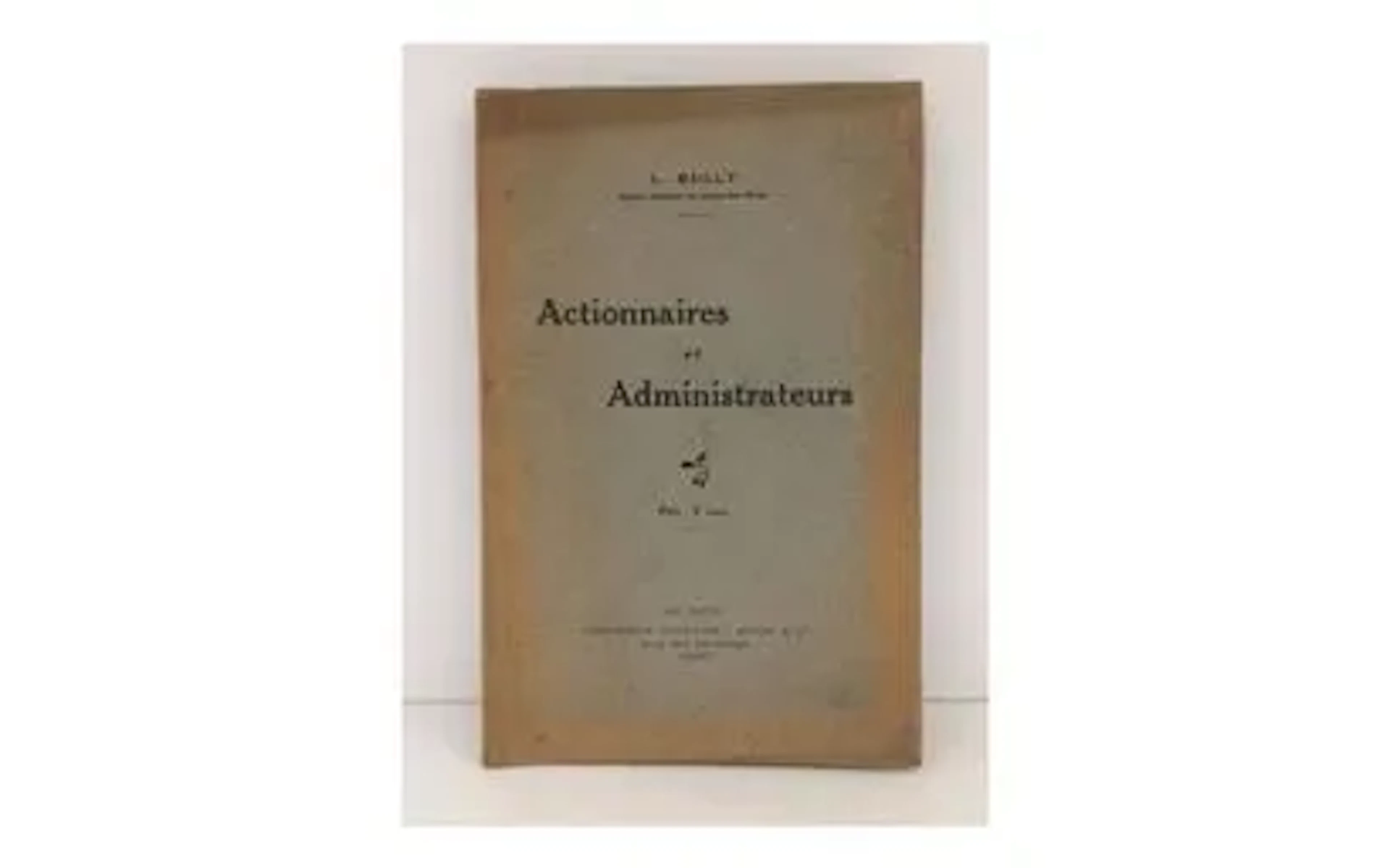 BAILLY (L.). Actionnaires et Administrateurs. - Lot 24